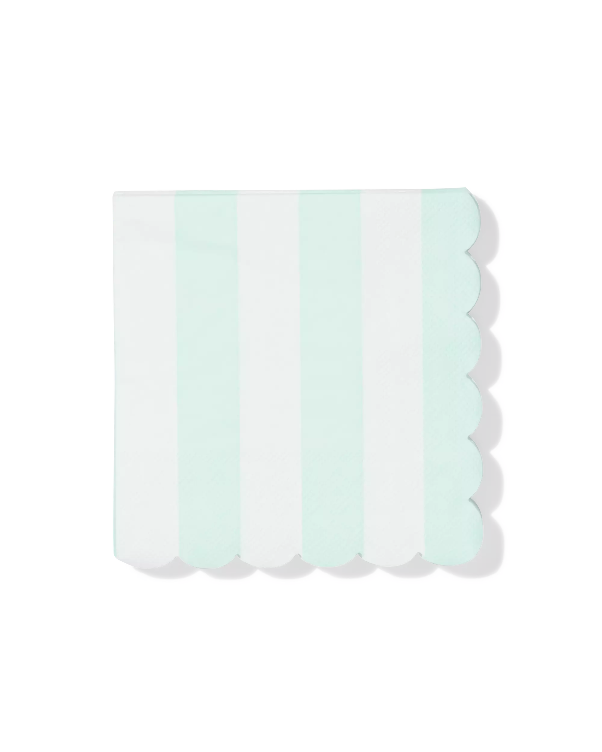 serviettes 24x24cm papier rayures bleues - 20 pièces