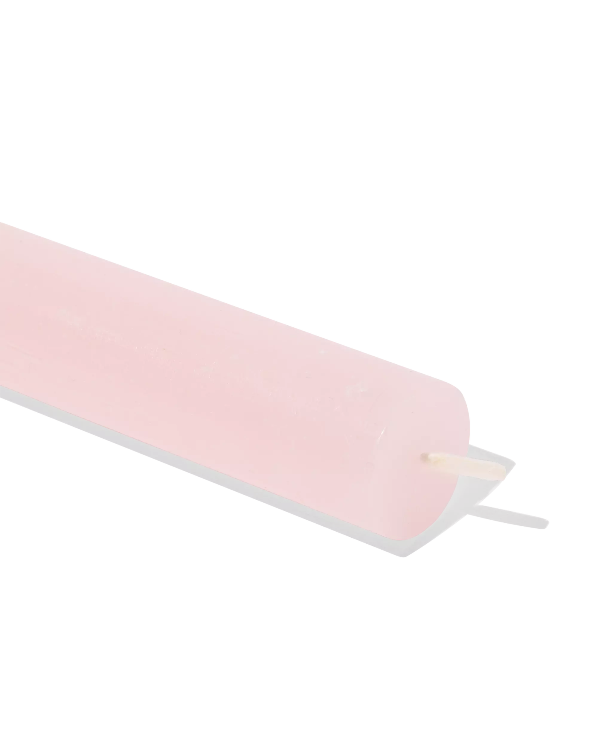 bougie longue rustique Ø2,2x27 cm rose pâle
