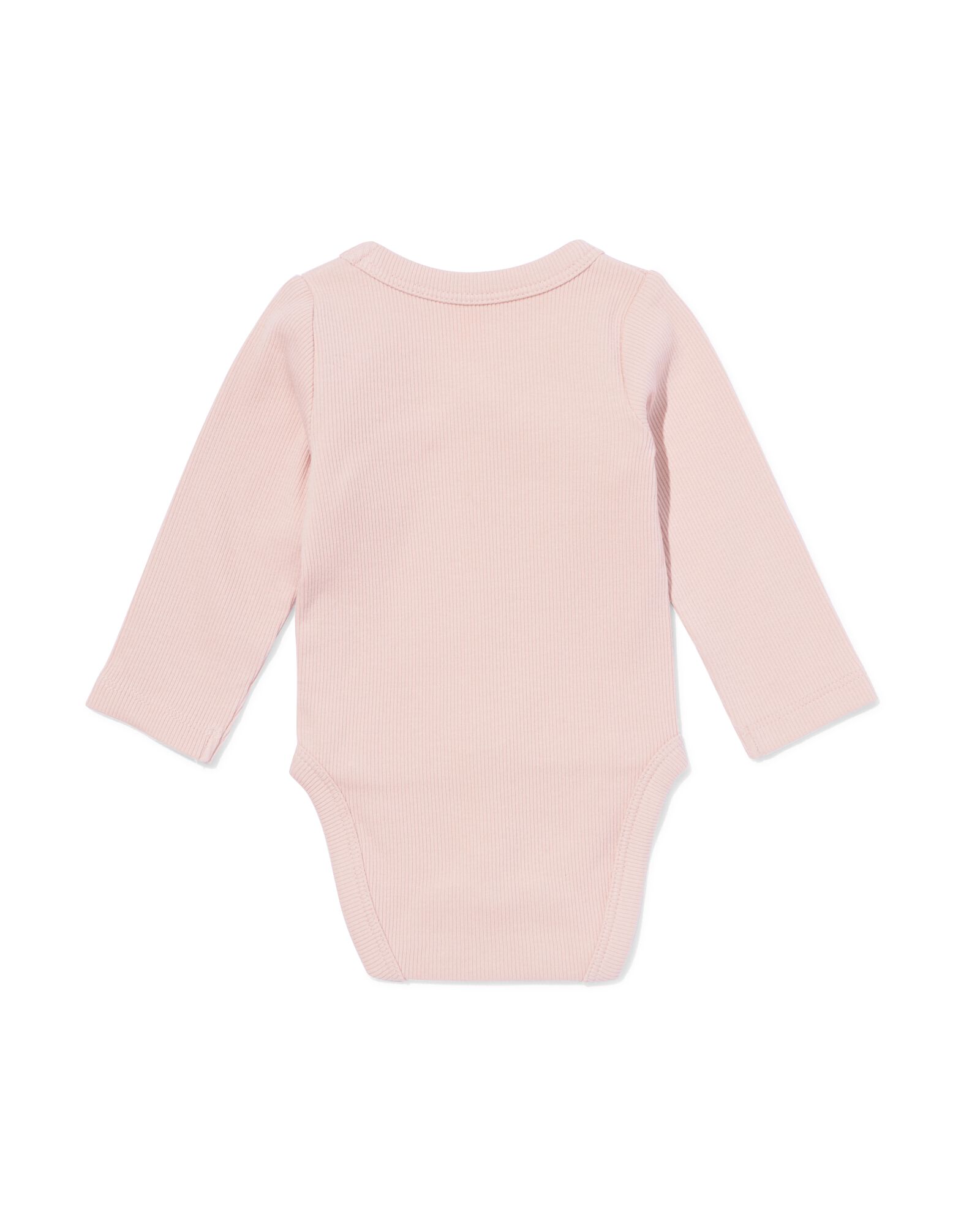 baby meegroei body rib  roze roze - 33457820PINK - HEMA