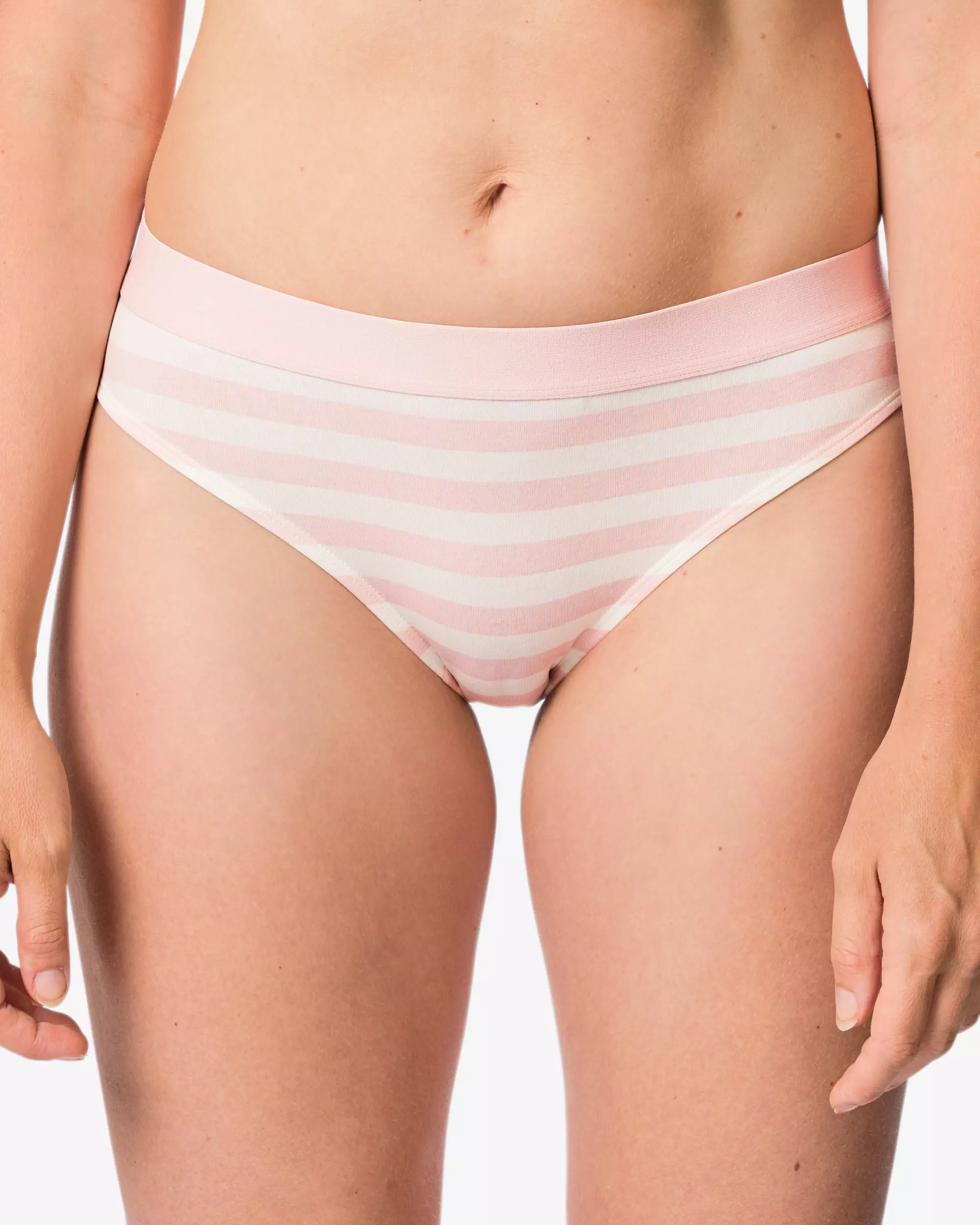 slip femme coton everyday bande ceinturée rayures