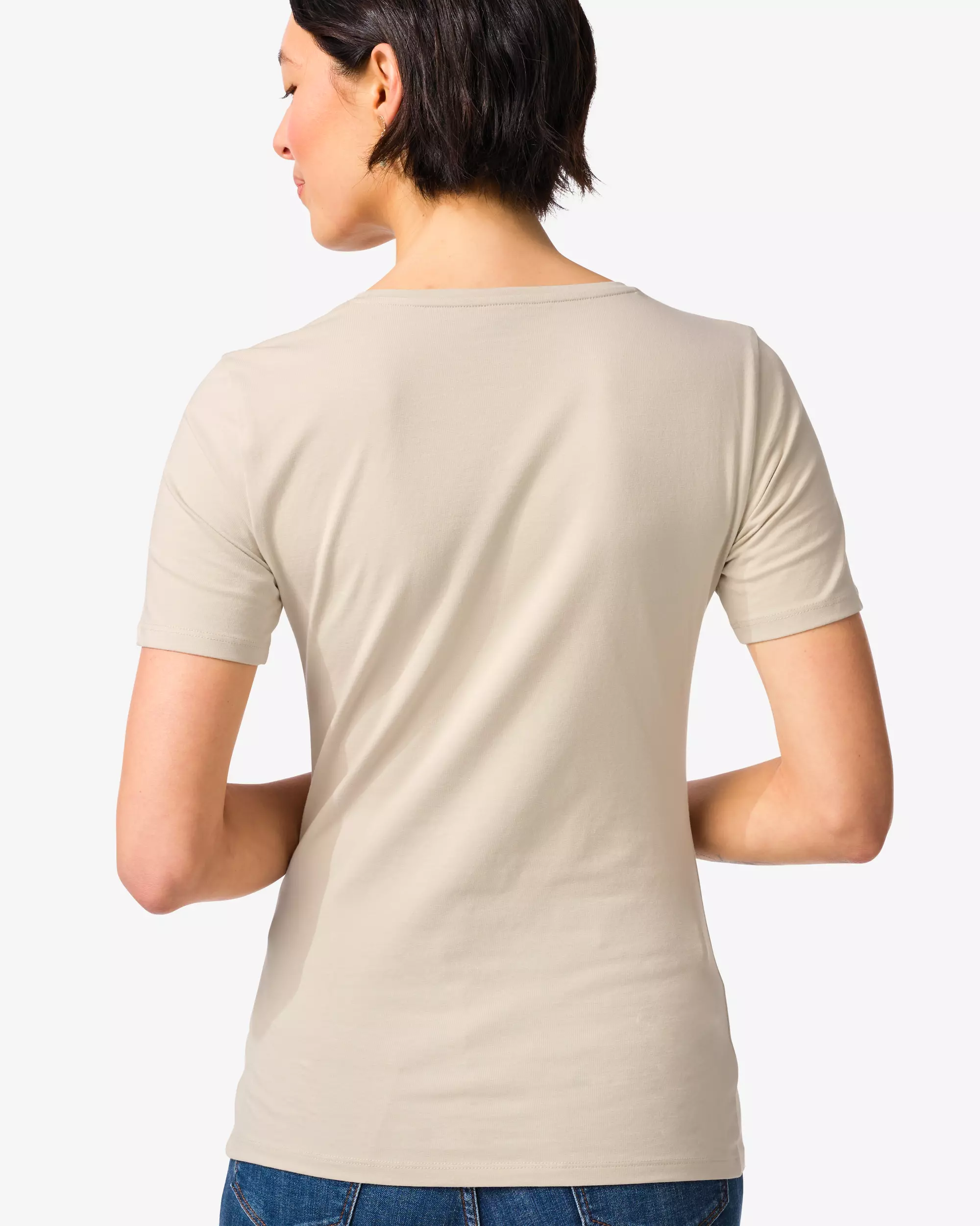t-shirt femme slim fit col rond