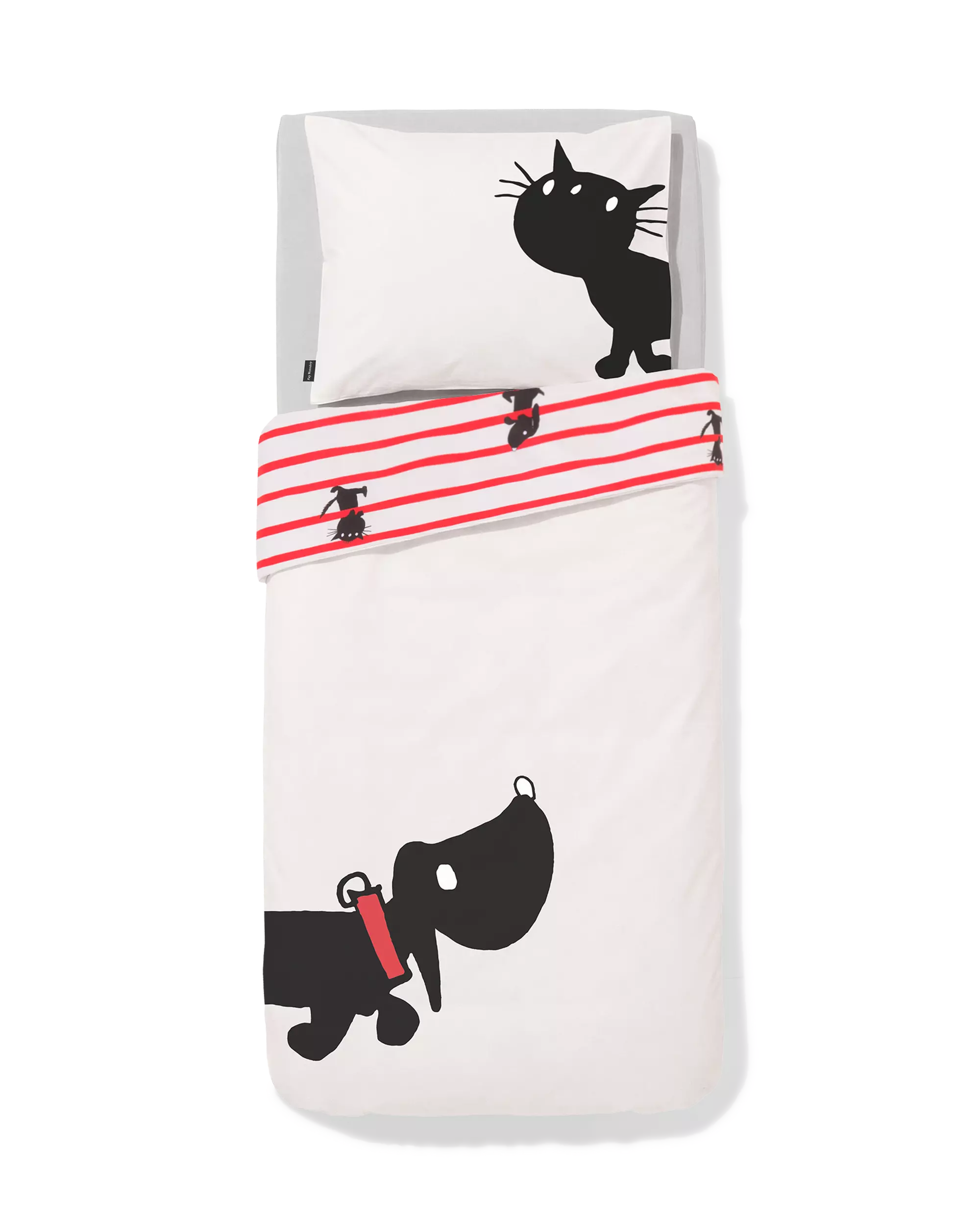 housse de couette enfant Takkie 120x150cm coton doux avec sac de couchage pour poupée