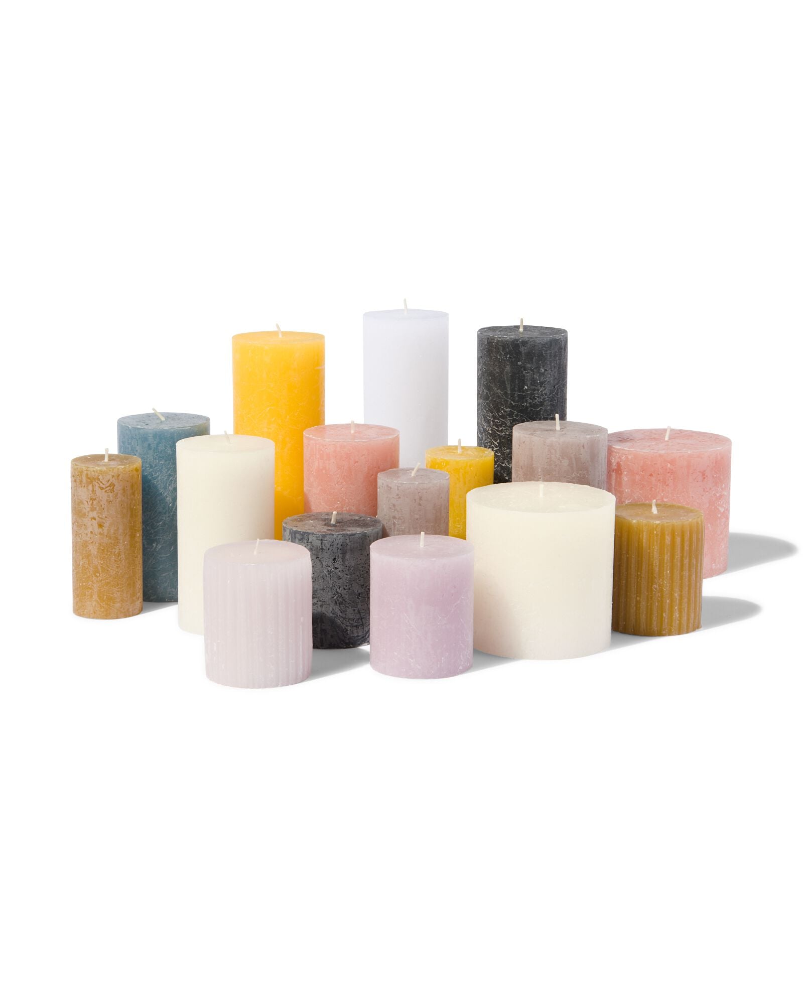 bougie rustique &Oslash;10x10 cm ivoire ivoire 10 x 10 - 13503163 - HEMA
