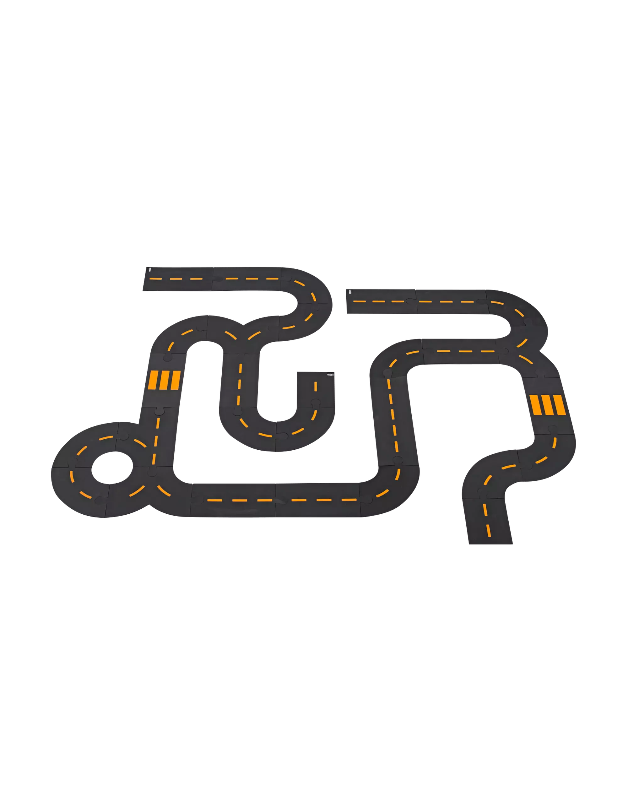 autoweg puzzelstukken PVC