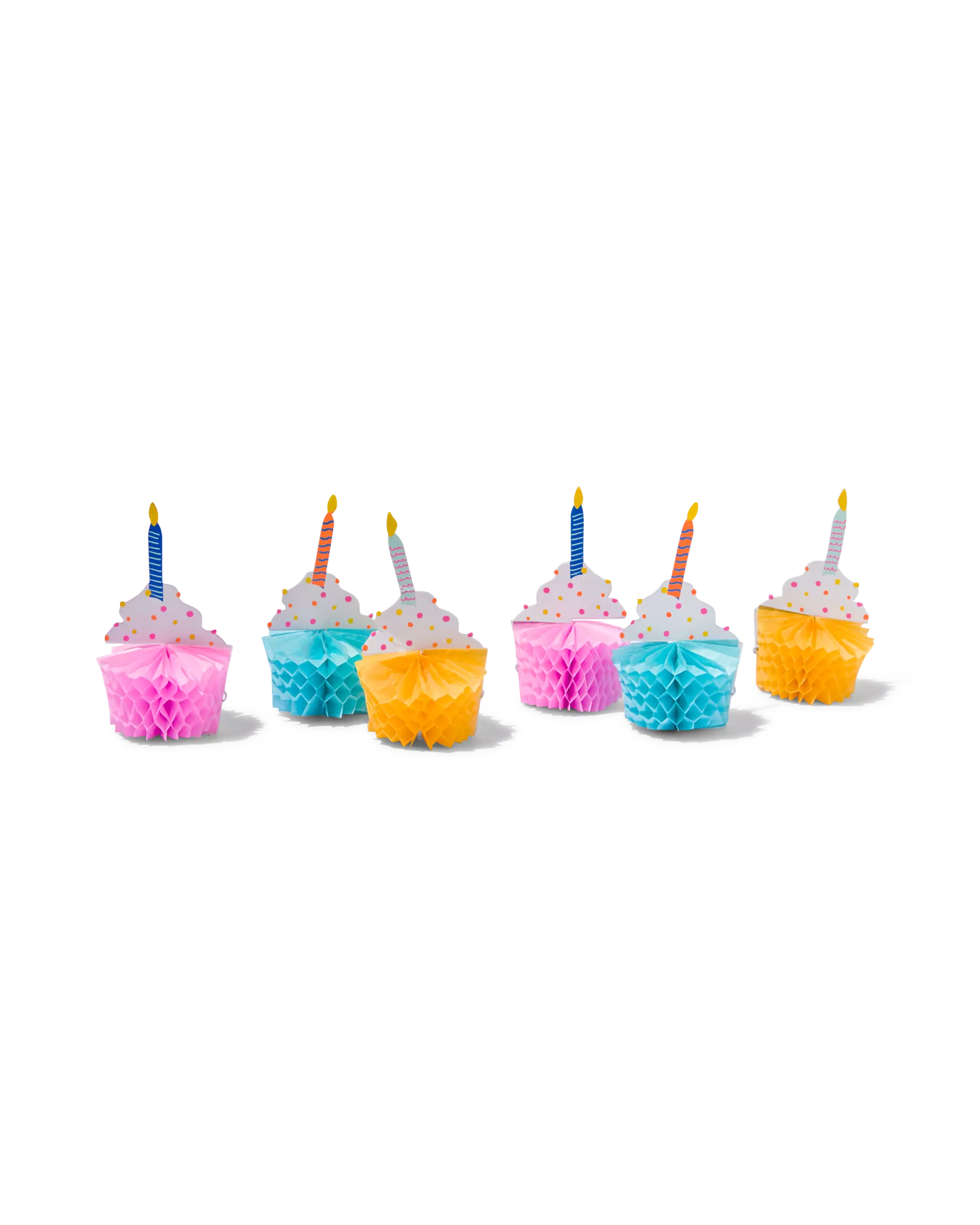 6 cupcakes alvéolés