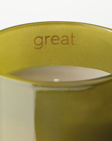 bougie en verre &Oslash;8x9cm lettre G G bougie en verre - 61102666 - HEMA