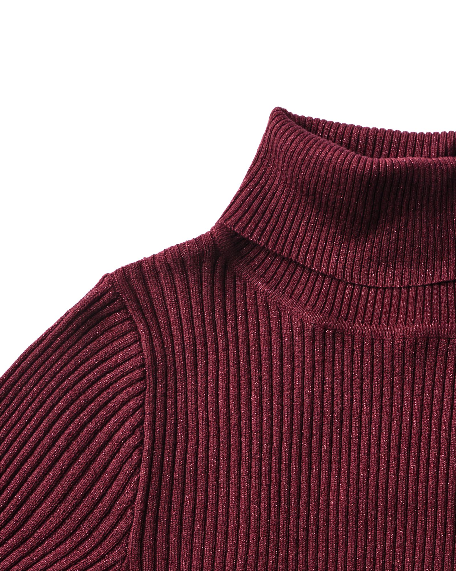 damestrui Nova rib bordeauxrood bordeauxrood - 36215370BURGUNDYRED - HEMA