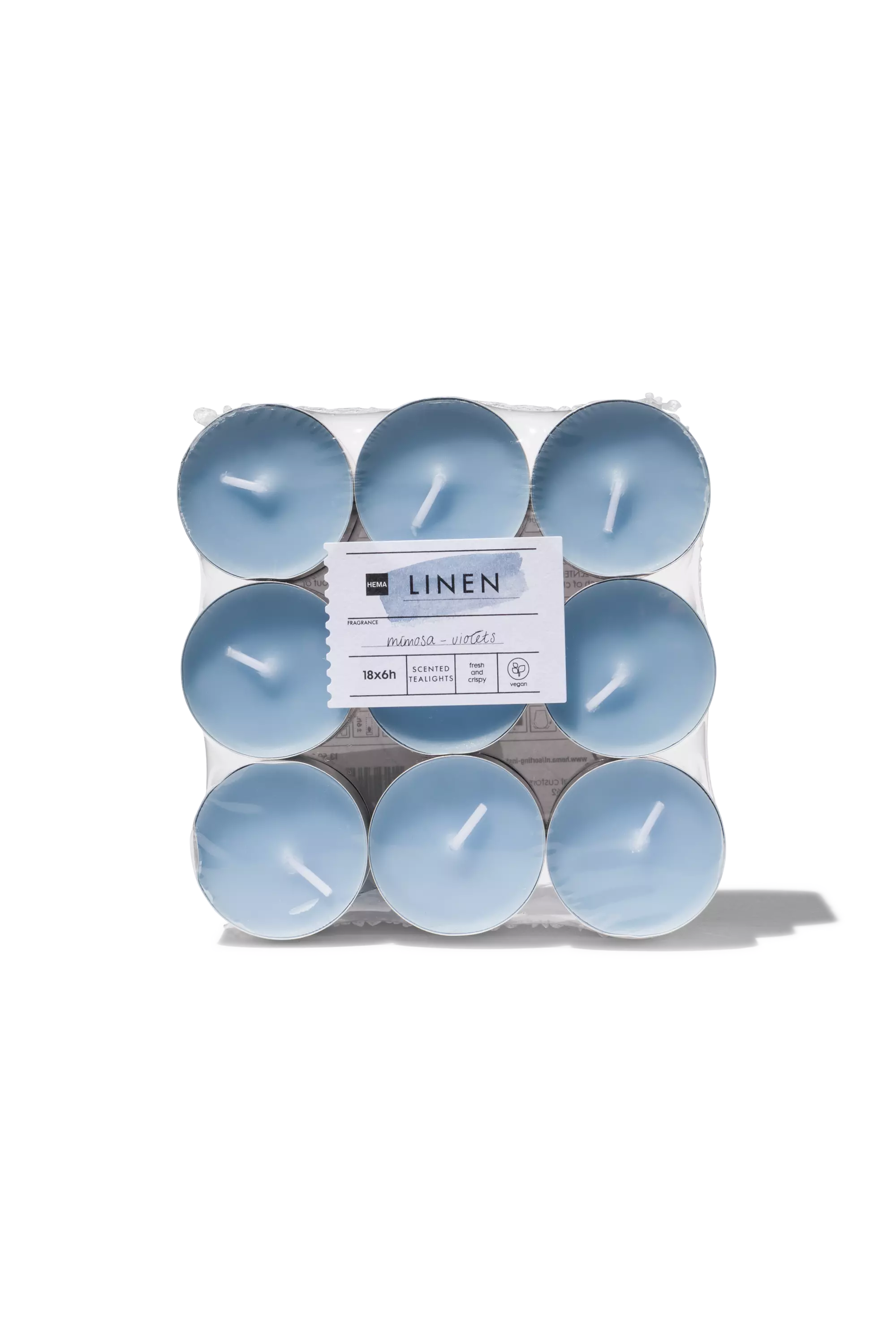 18 bougies d’ambiance parfumées linen