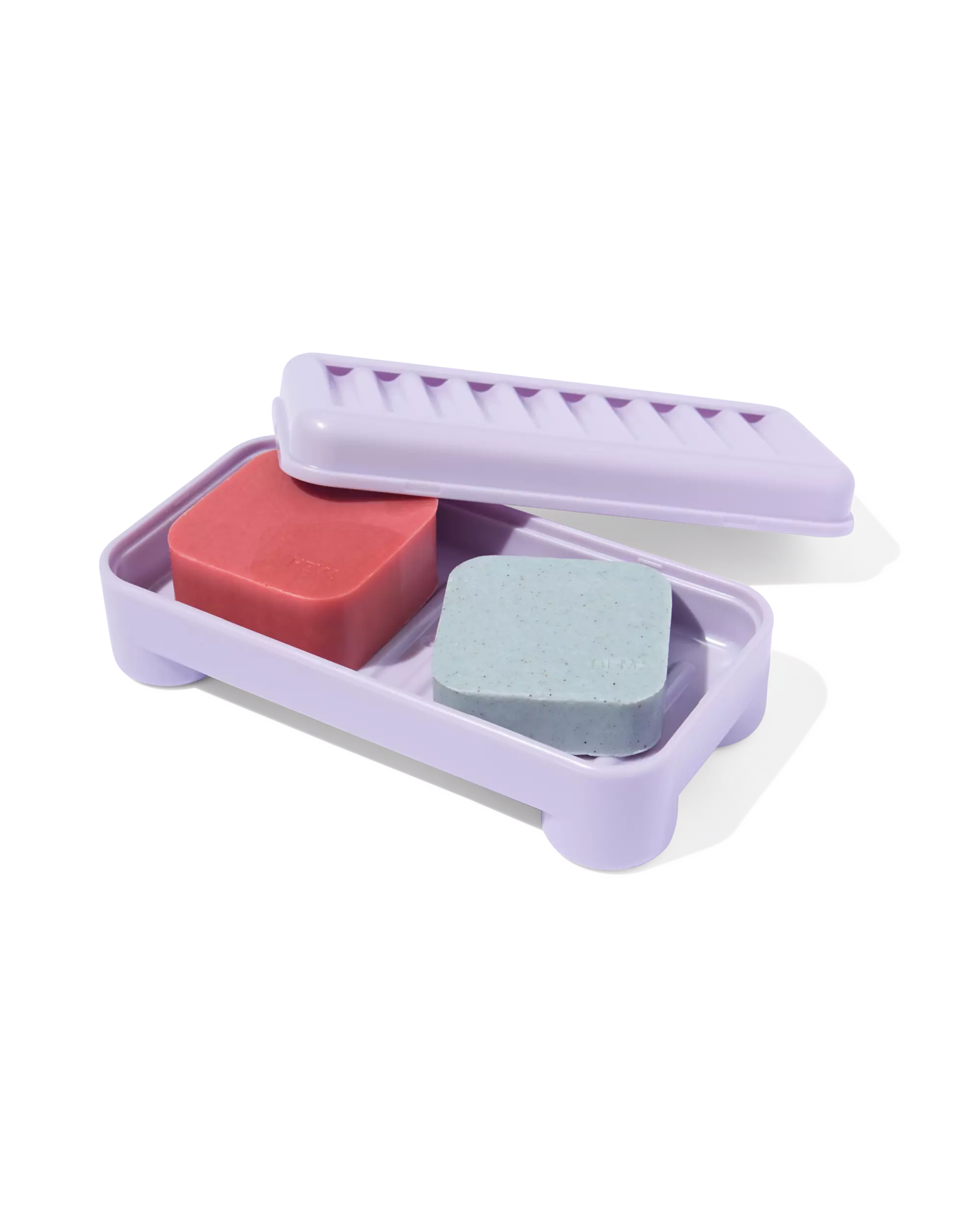 boîte à savon solide lilas
