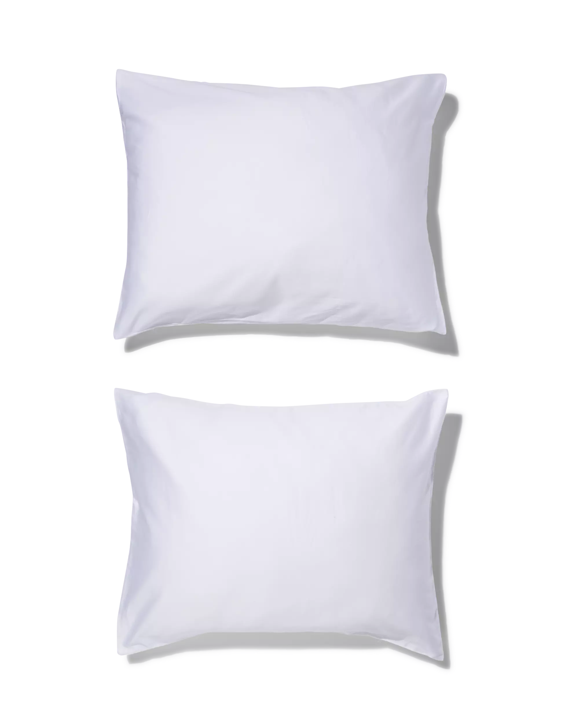 2 taies d’oreiller satin 60x70 blanc