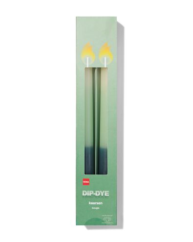 korte huishoudkaarsen dip-dye - 2 stuks - 13506103 - HEMA