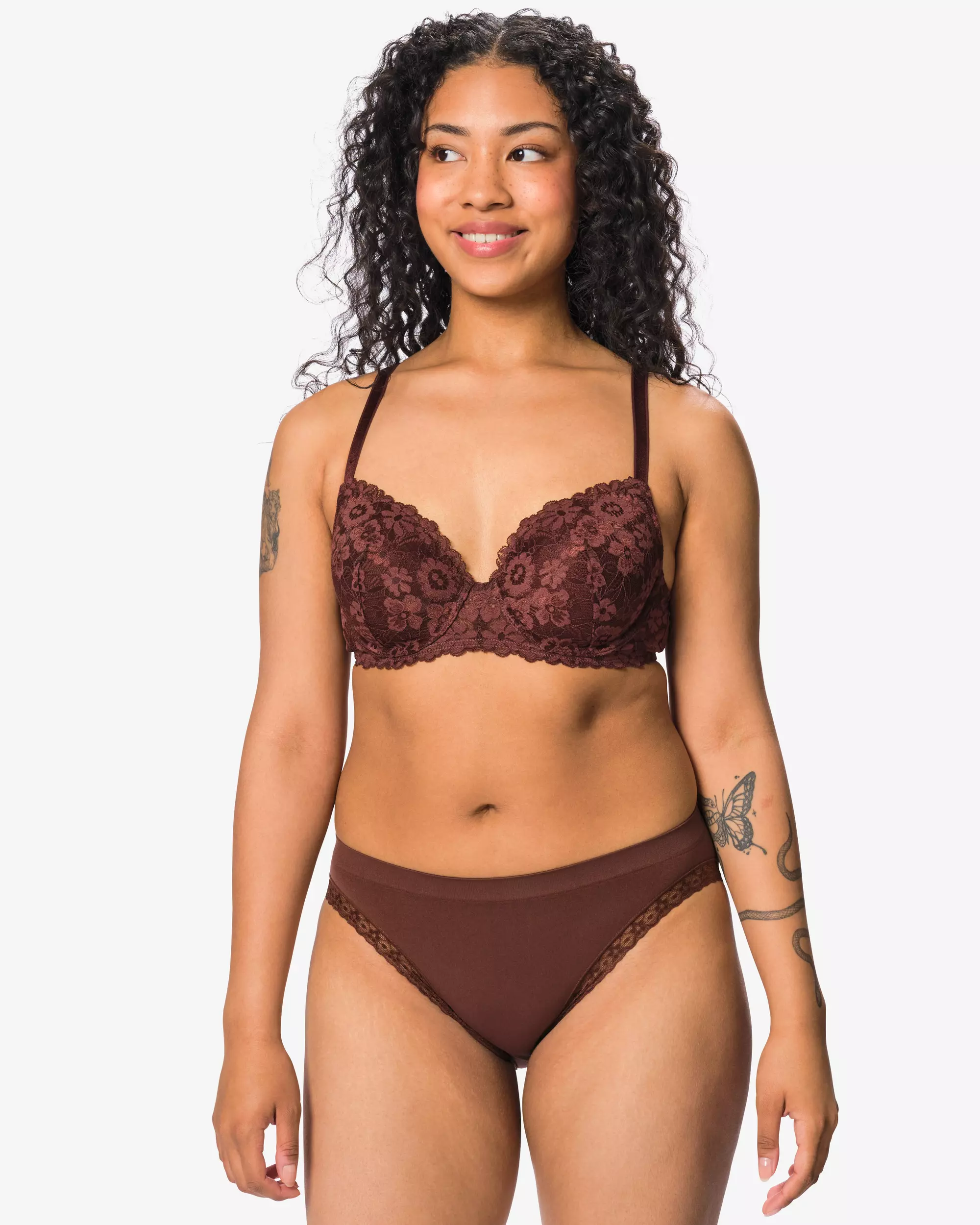slip femme sans coutures microfibre et dentelle
