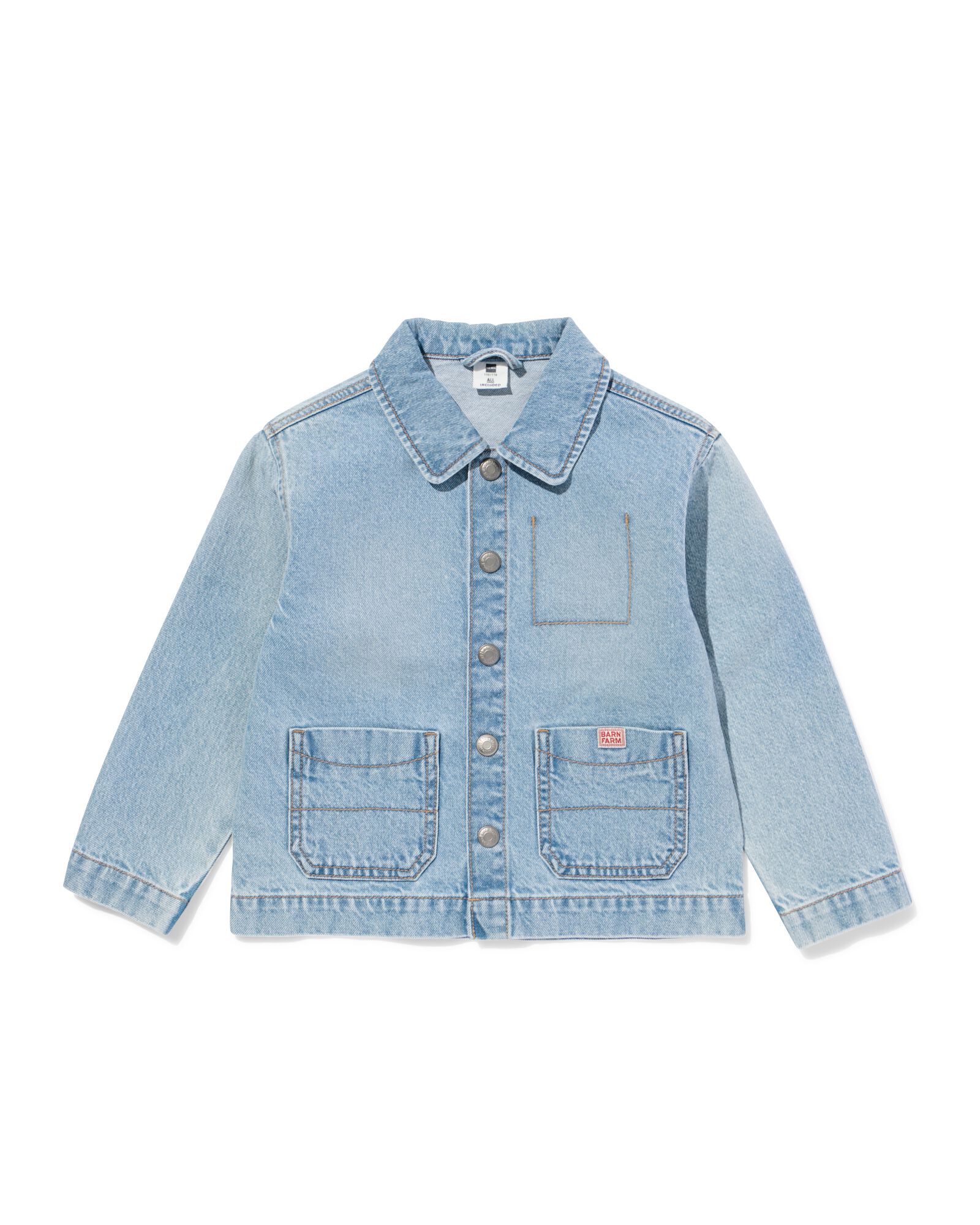 kinder spijkerjas blauw blauw - 30721504BLUE - HEMA