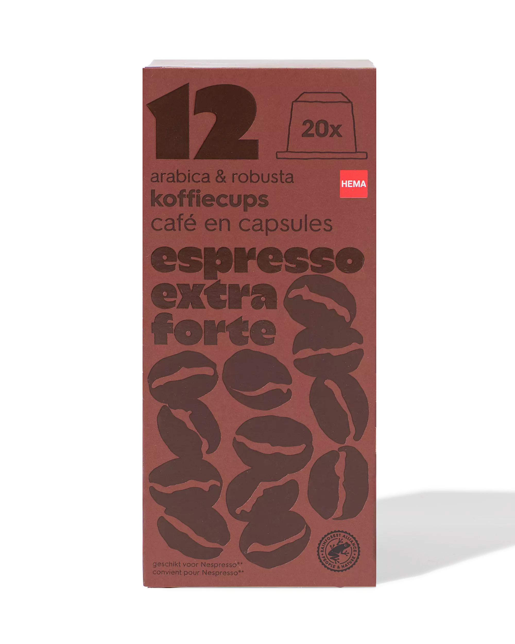 20 capsules de café extra forte