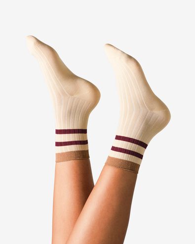 damessokken rib strepen - 4280887 - HEMA