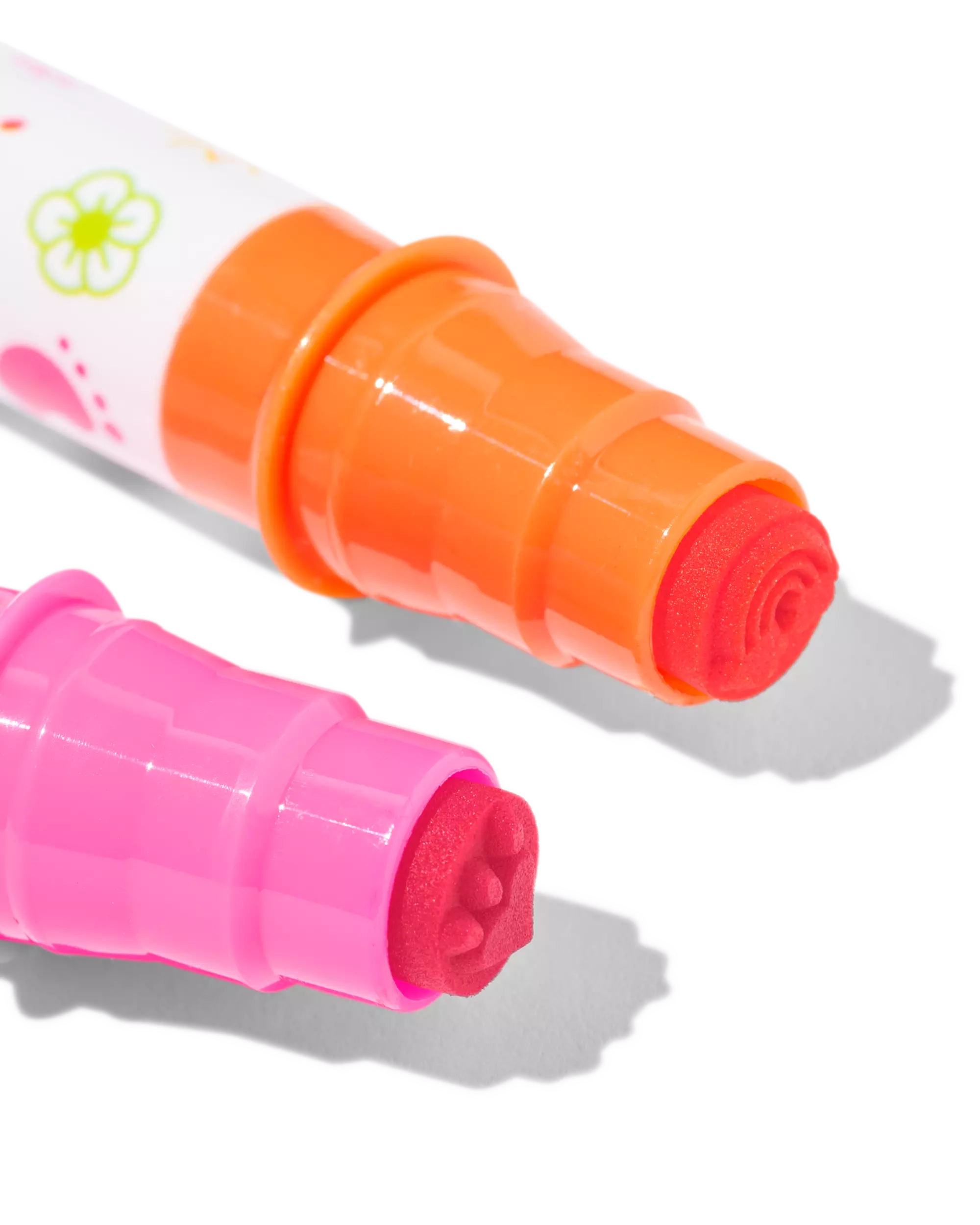 Fasermaler mit Stempel – 6 Stück