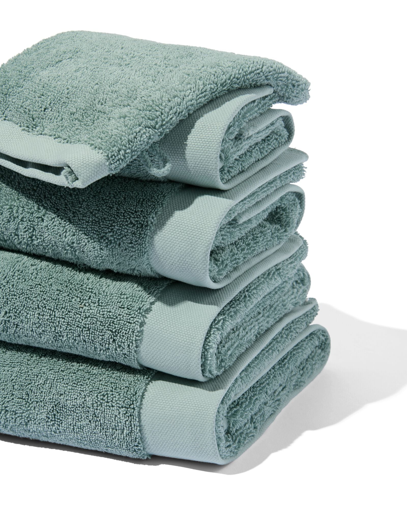 serviettes de bain - h&ocirc;tel extra doux vert marin vert marin - 5284607SEAGREEN - HEMA