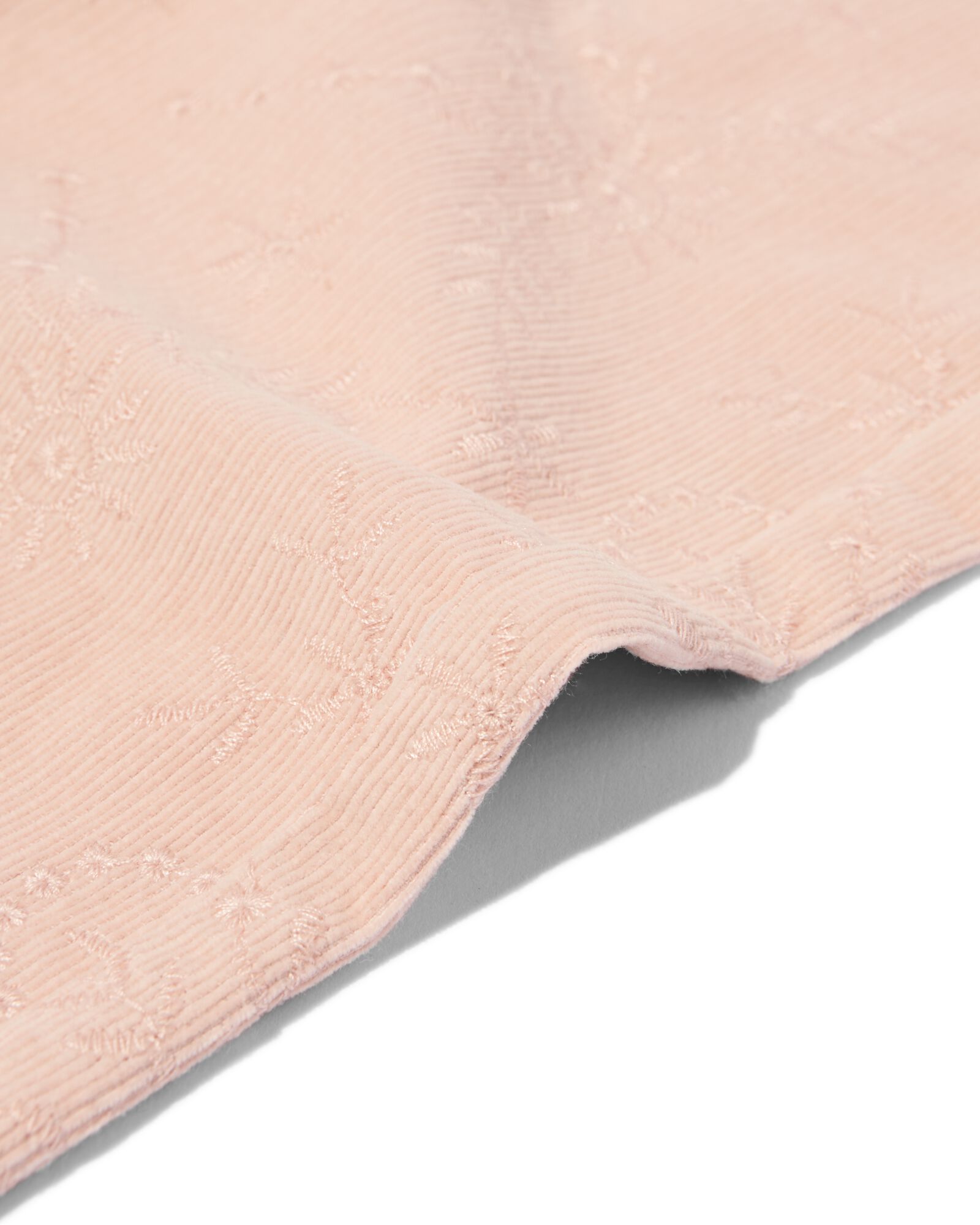 kinderbroek wijde fit corduroy bloemen roze roze - 30867607PINK - HEMA