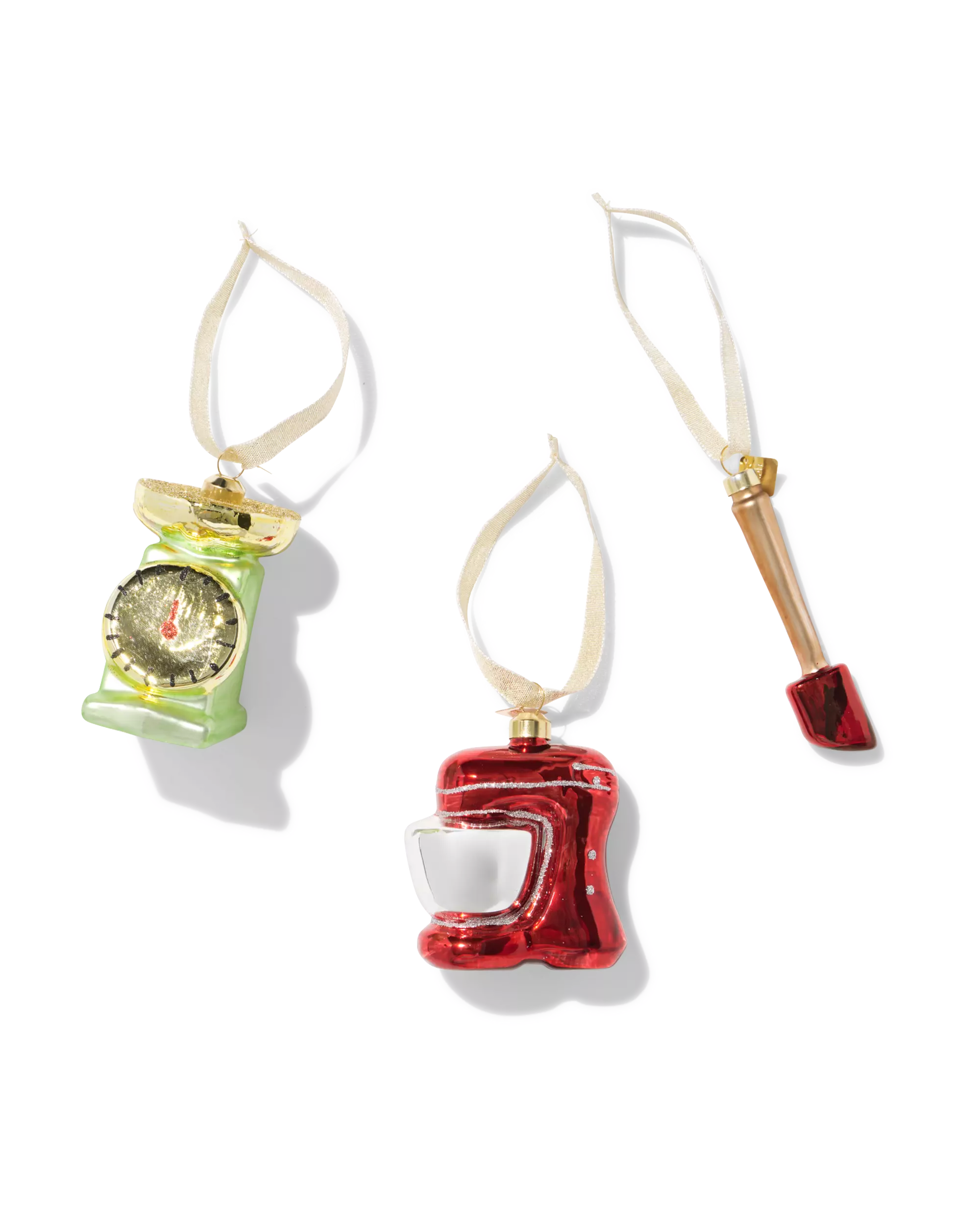 lot de décorations de Noël à suspendre pâtissier amateur - 3 pièces