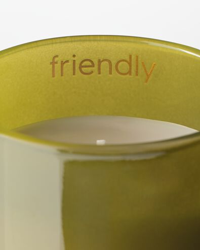 bougie en verre &Oslash;8x9cm lettre F F bougie en verre - 61102665 - HEMA