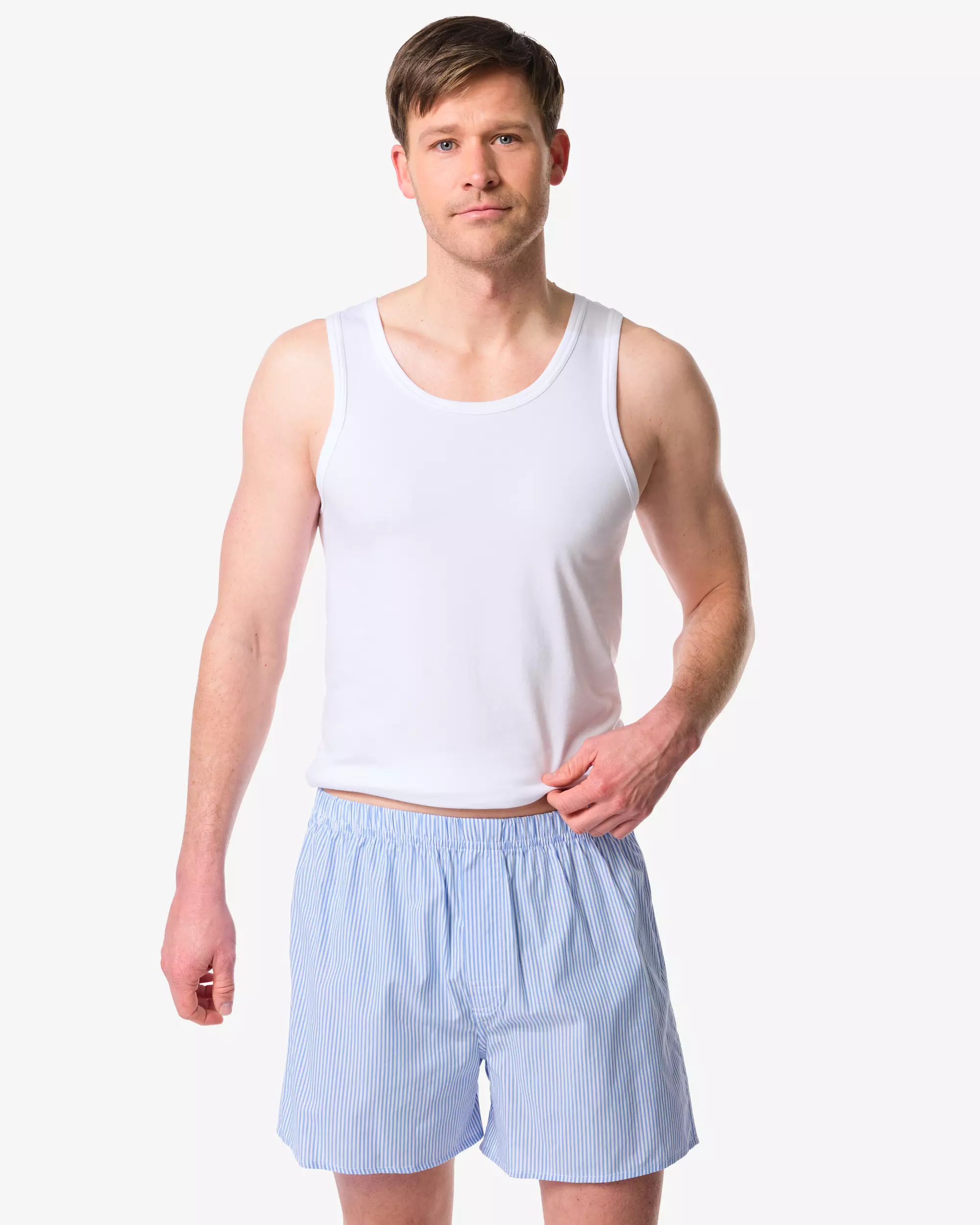 boxer homme ample rayures