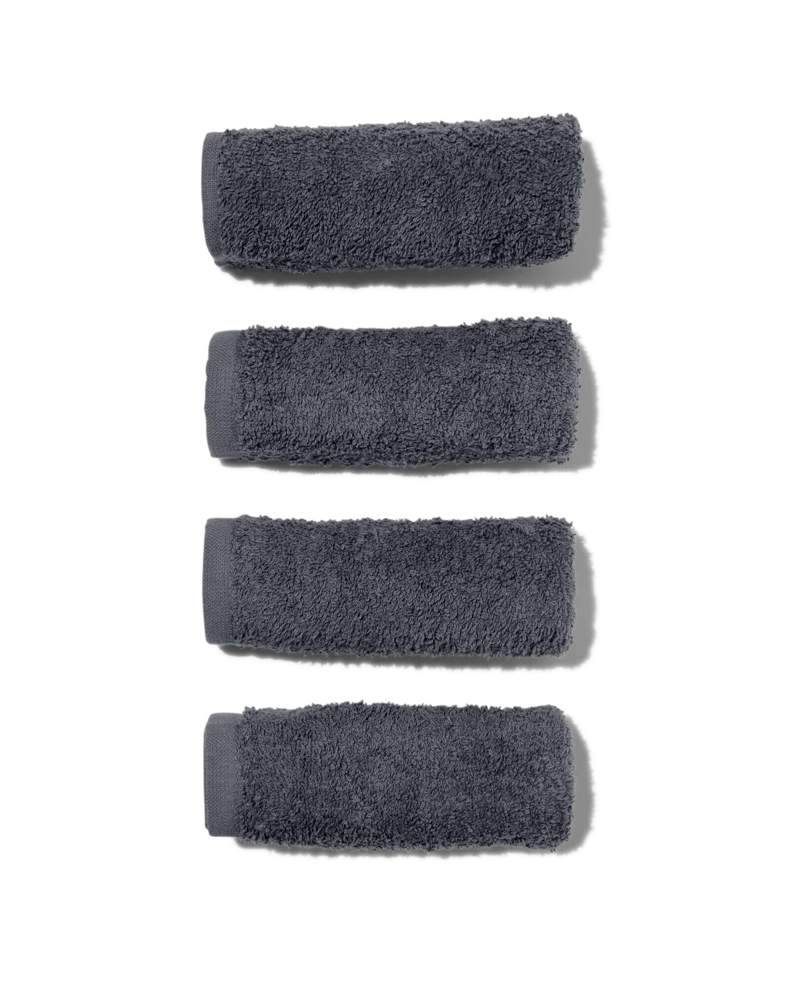 4er-Pack Gesichtst&uuml;cher, 30 x 30 cm, schwere Qualit&auml;t, grau - 5210074 - HEMA