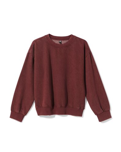 pull femme Esmee jersey bordeaux bordeaux - 36213580BURGUNDYRED - HEMA
