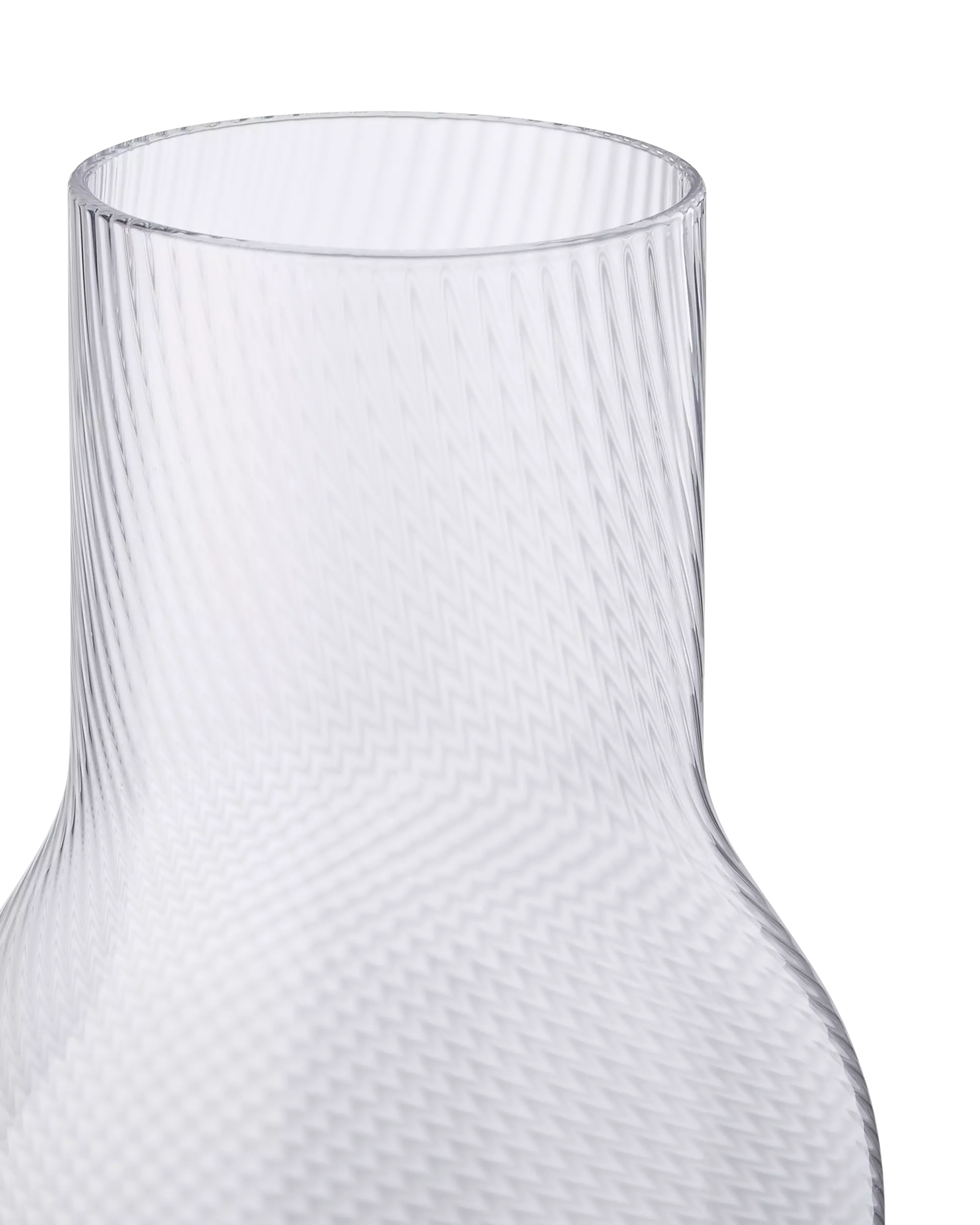 Karaffe, 1,2 L, Bergen, Glas mit Twist-Relief