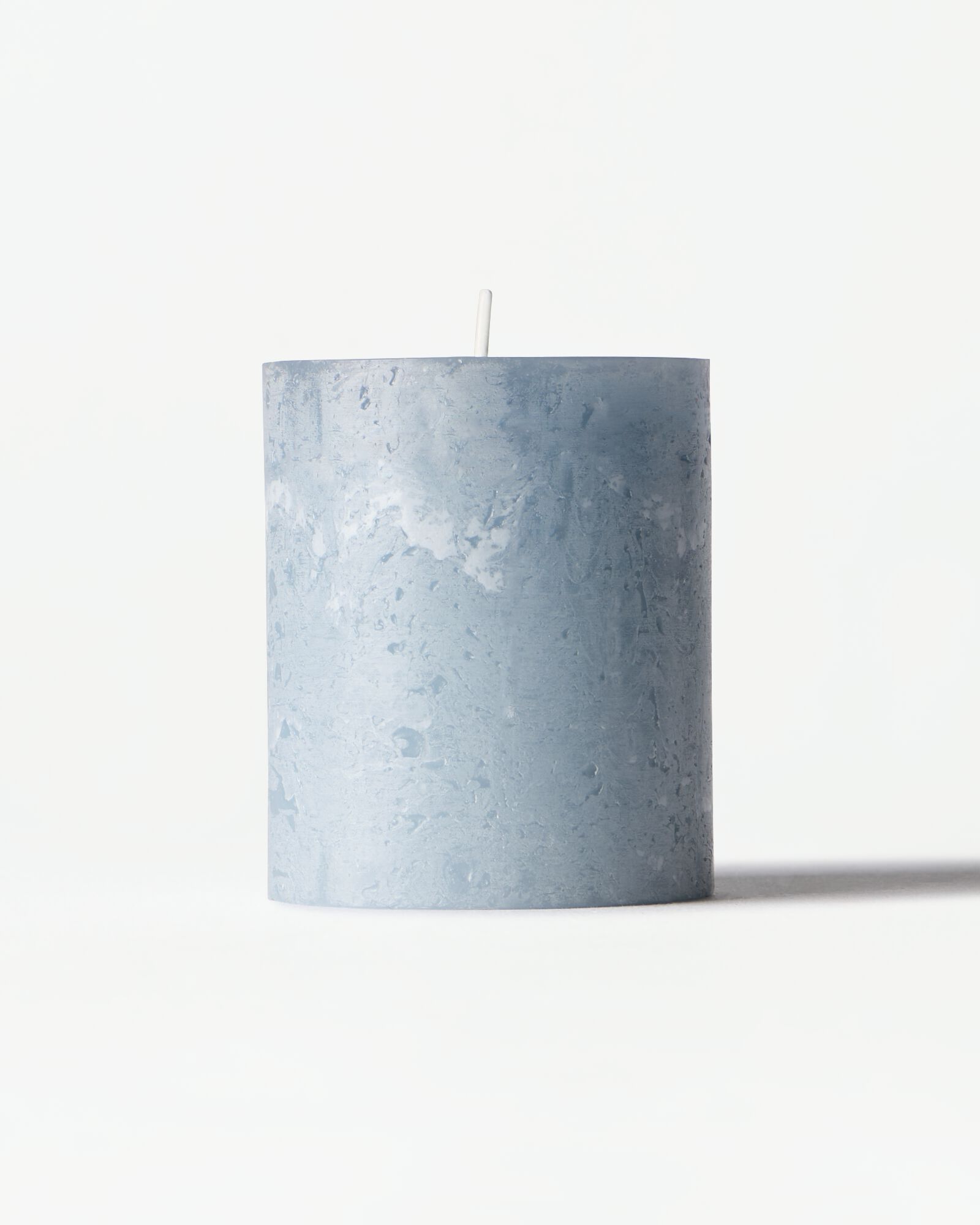 bougie rustique &Oslash;7x8 cm bleu clair bleu clair 7 x 8 - 13502912 - HEMA