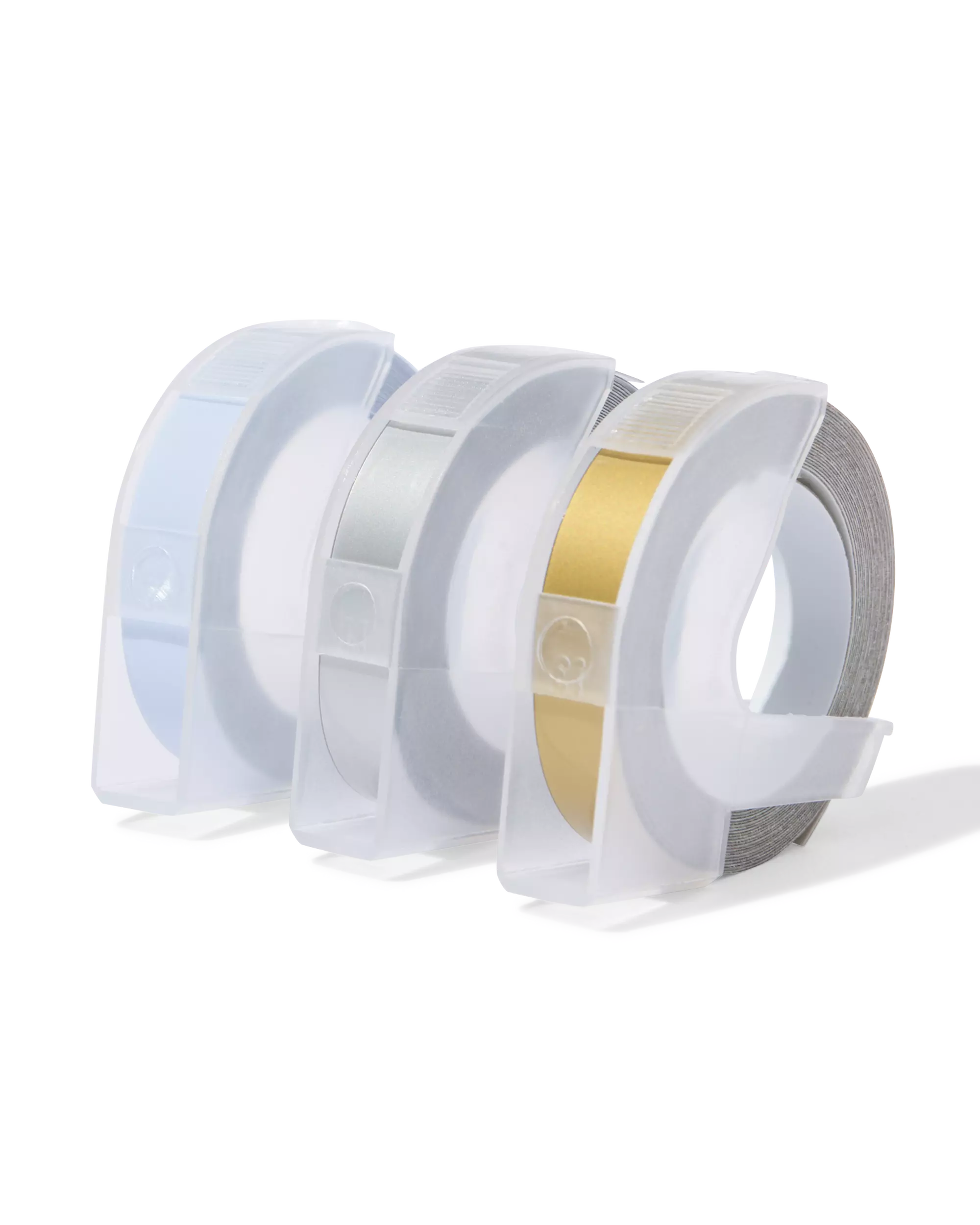kit de recharge étiqueteuse ruban 9 mm x 3 m couleur - lot de 3