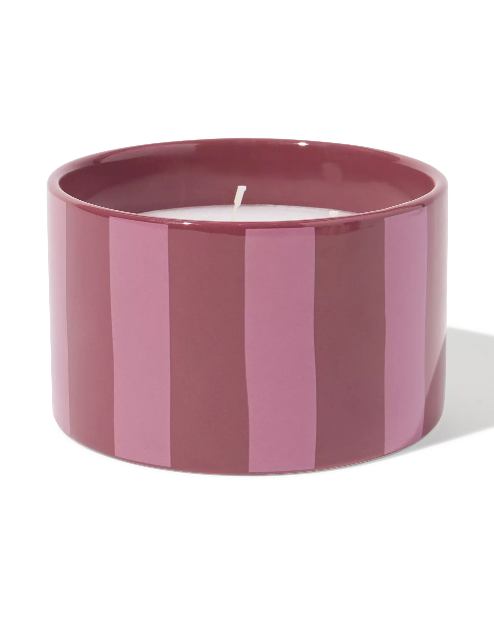 bougie parfumée ⌀11x7cm céramique lavande-rose