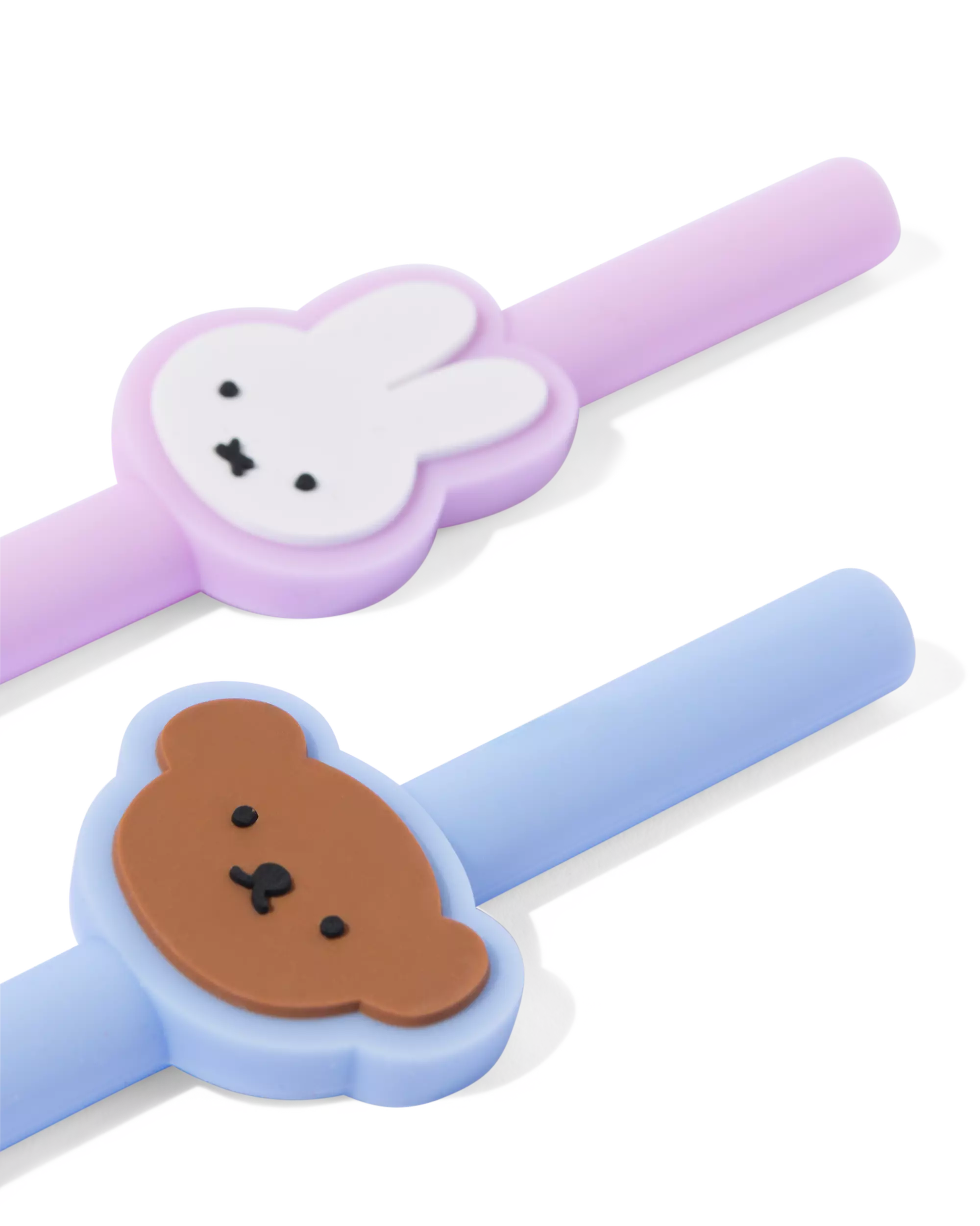 pailles Miffy en silicone - lot de 4