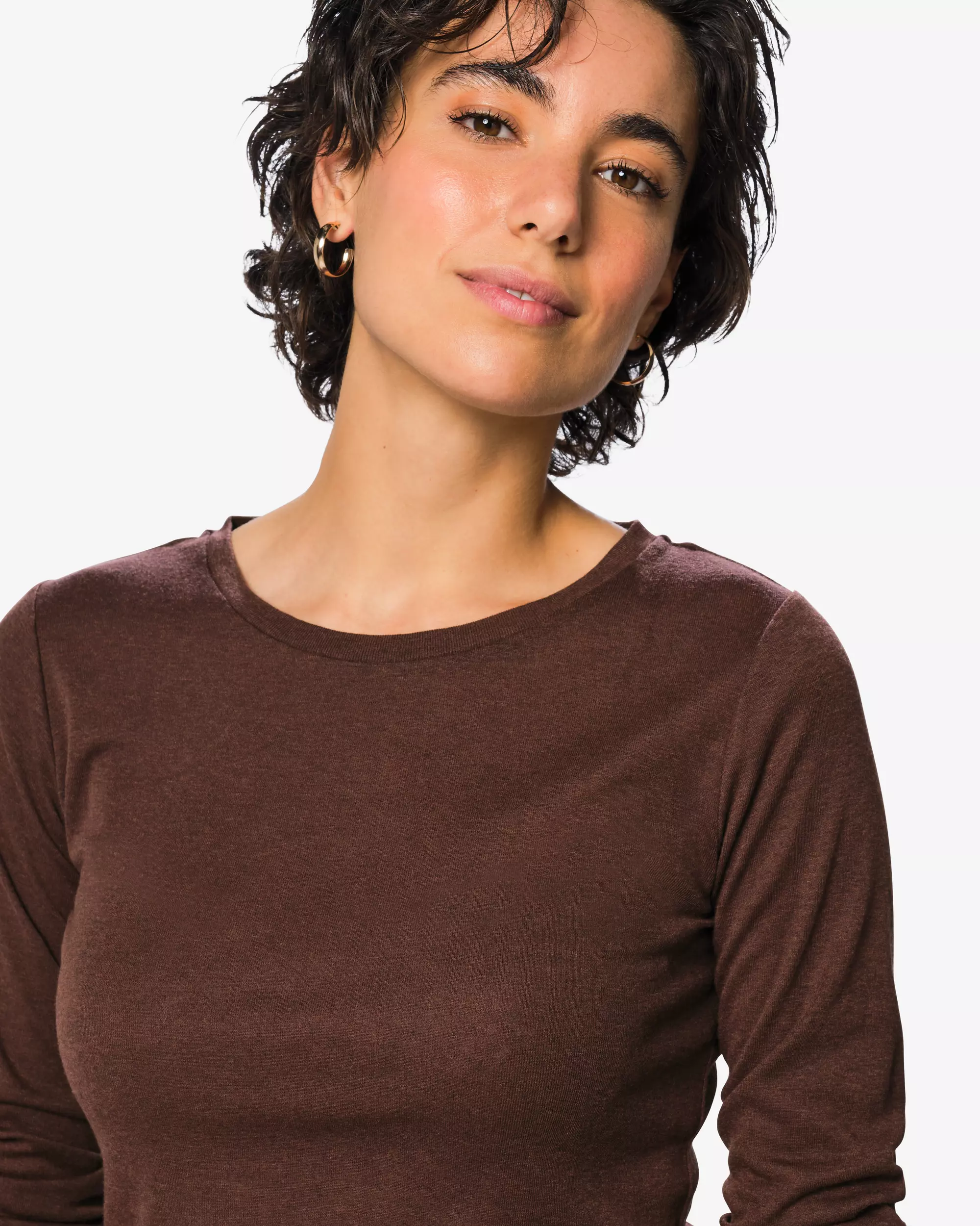 dames T-shirt fijngebreid