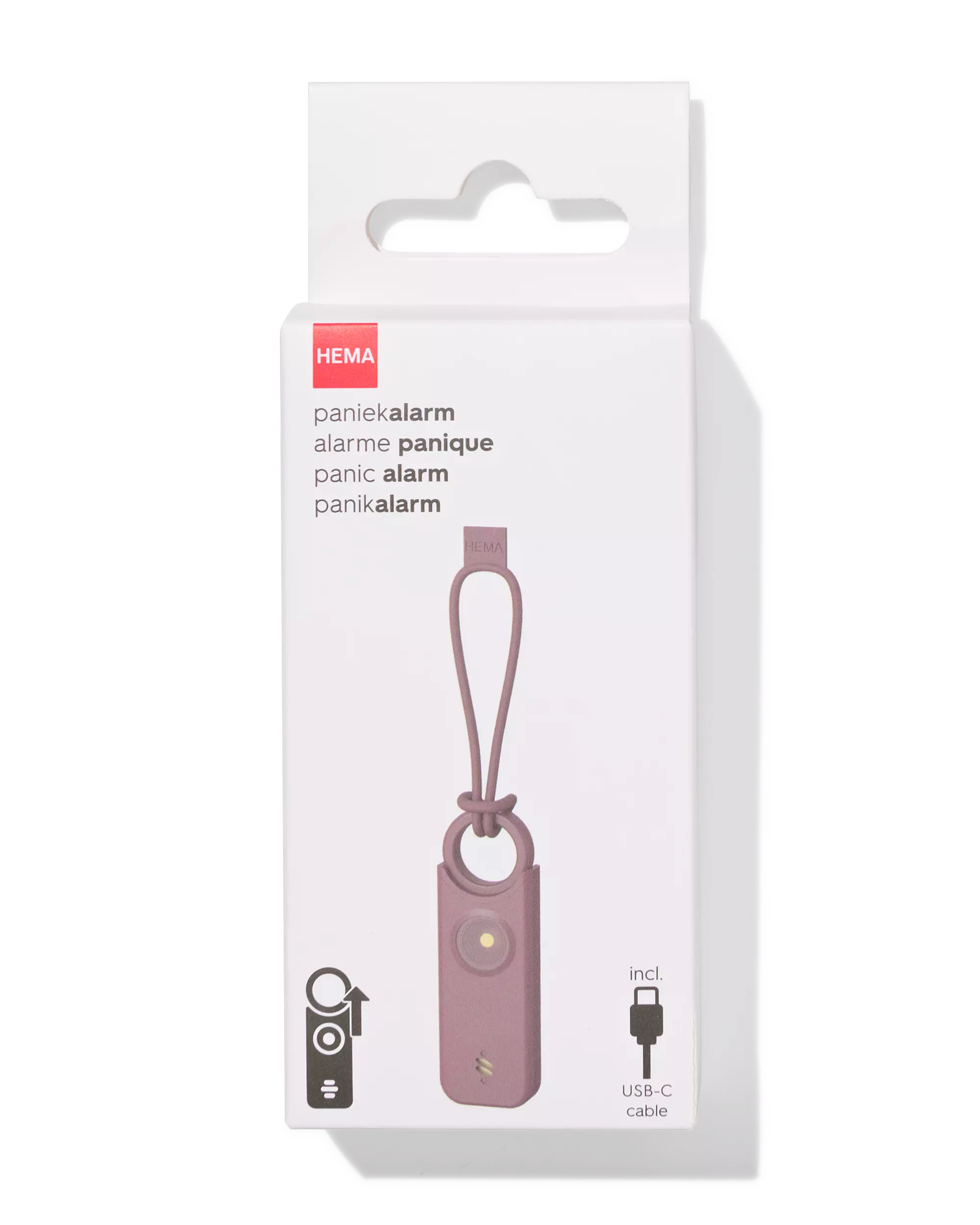 zelfverdediging sleutelhanger 9x3x1.5cm bordeauxrood