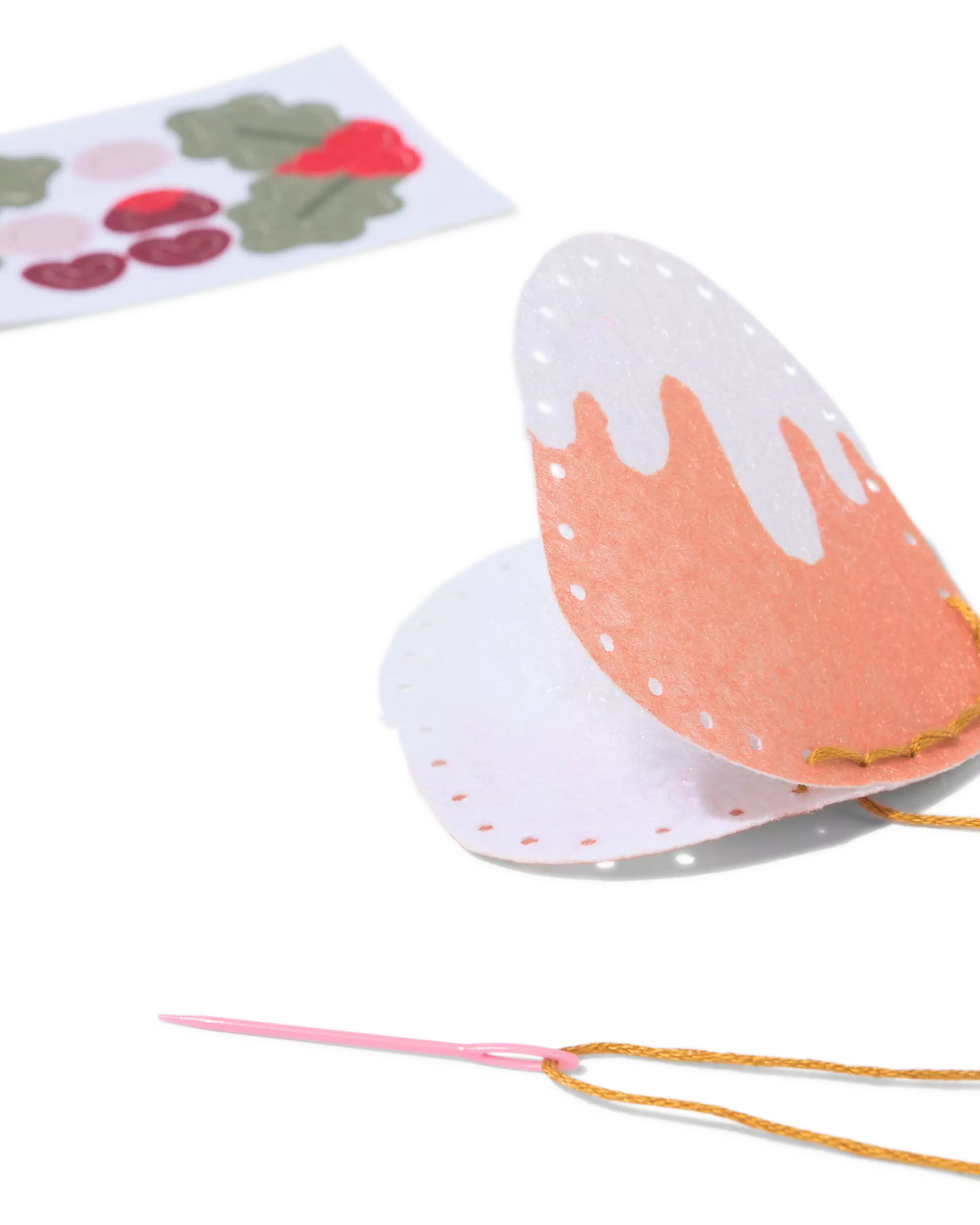 kit de bricolage pendentif bonhomme en pain d'épices - 3 pièces