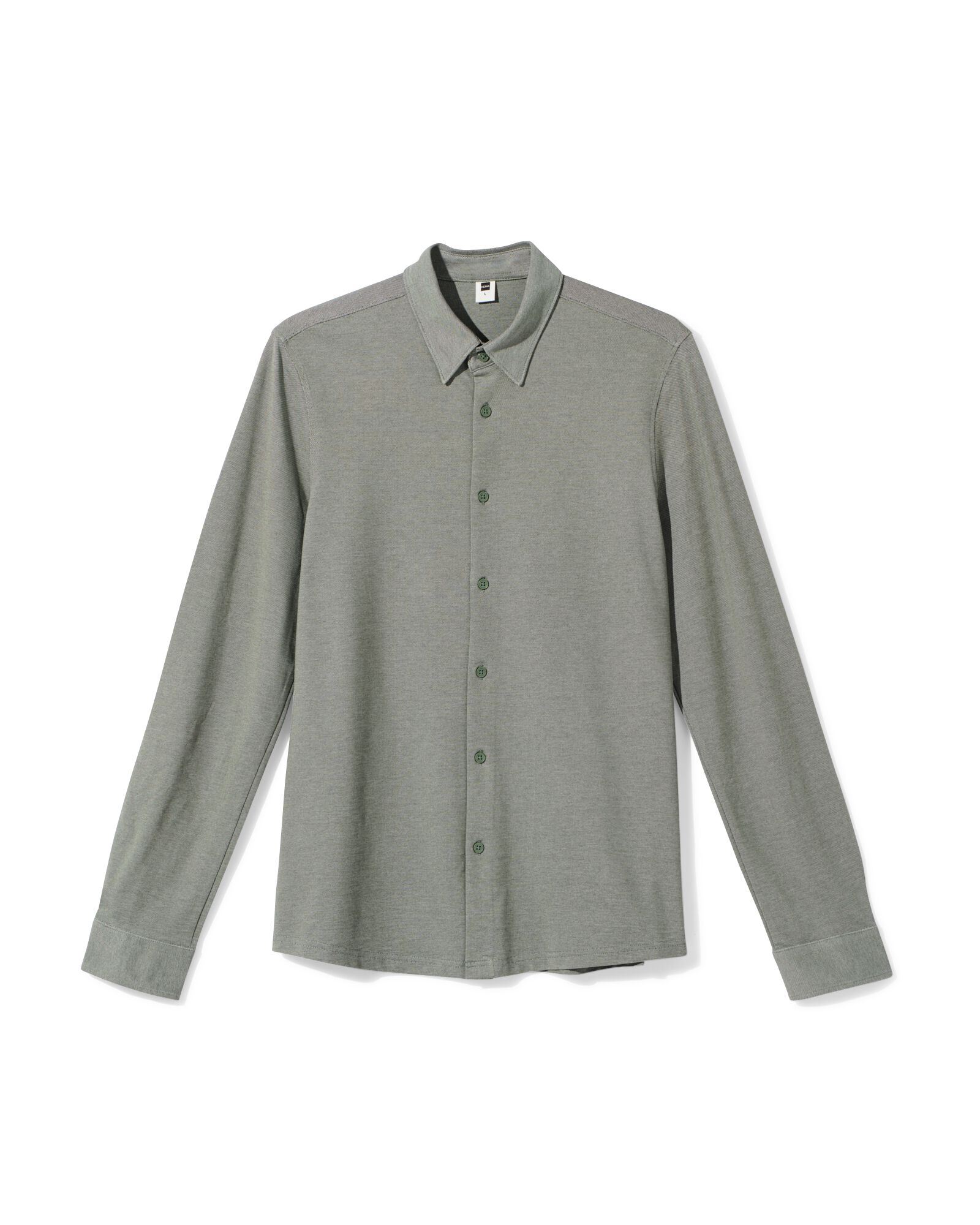 chemise homme Billy piqu&eacute;e vert vert - 2101850GREEN - HEMA