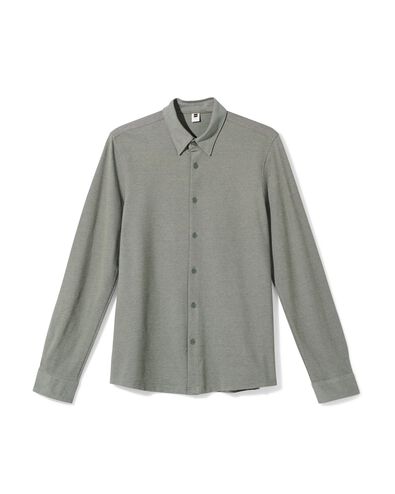 chemise homme Billy piqu&eacute;e vert vert - 2101850GREEN - HEMA