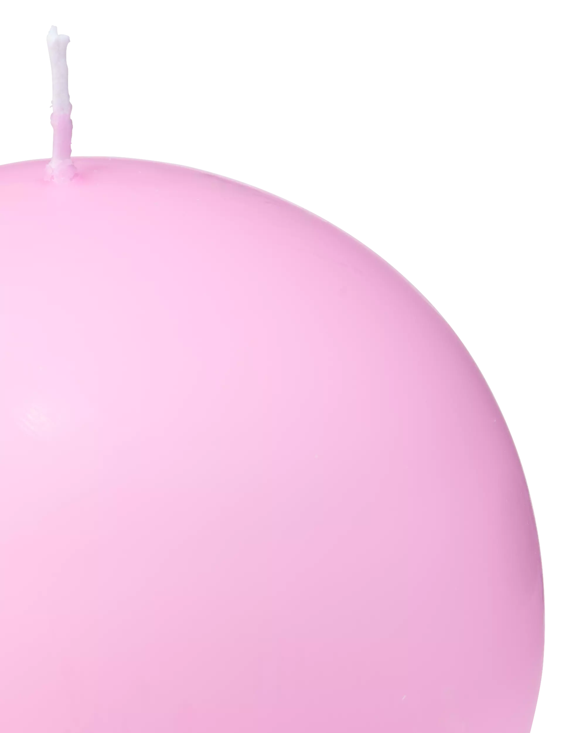bougie globe Ø14,5cm tompouce rose