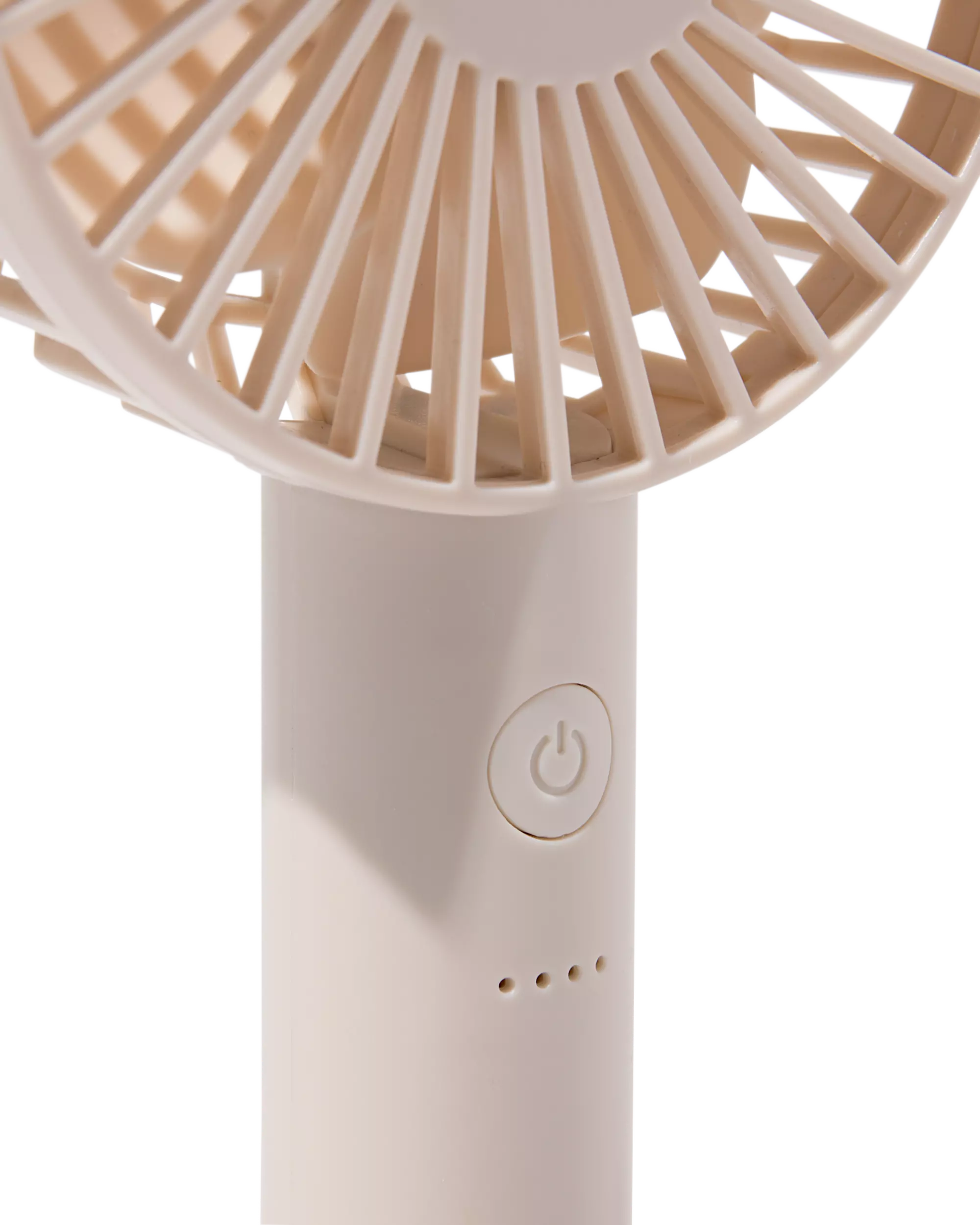 ventilateur à main ⌀11,5x23,5cm beige