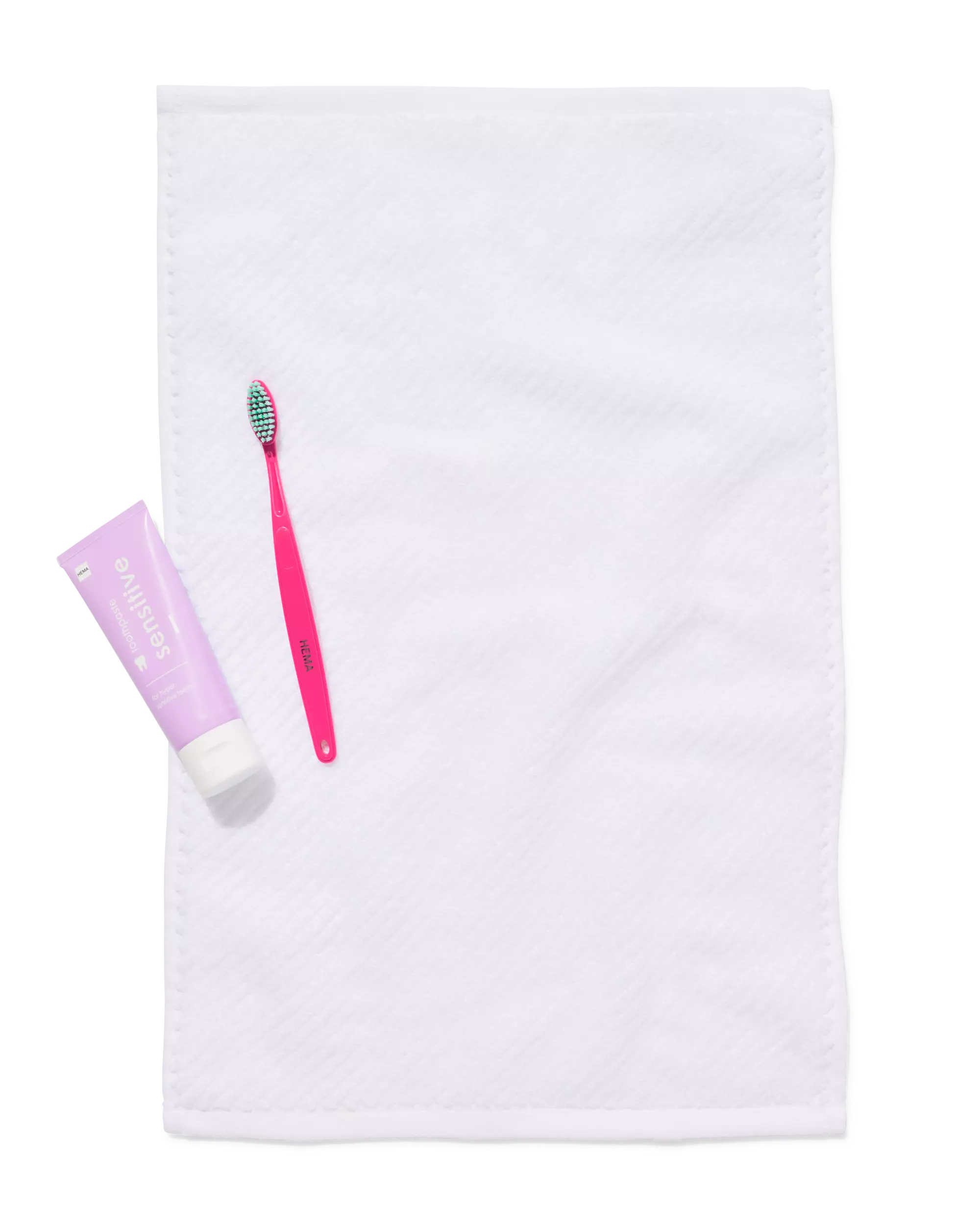 gastendoek 33x50cm zware kwaliteit diagonaal wit