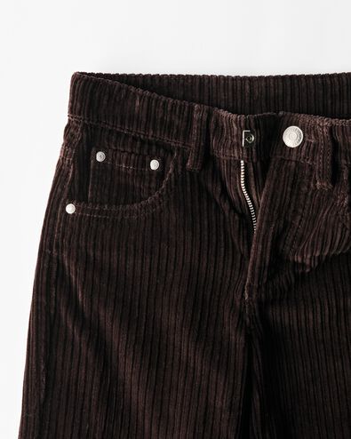 pantalon enfant coupe classique c&ocirc;tel&eacute; chocolat chocolat - 30886117CHOCOLATEBROWN - HEMA