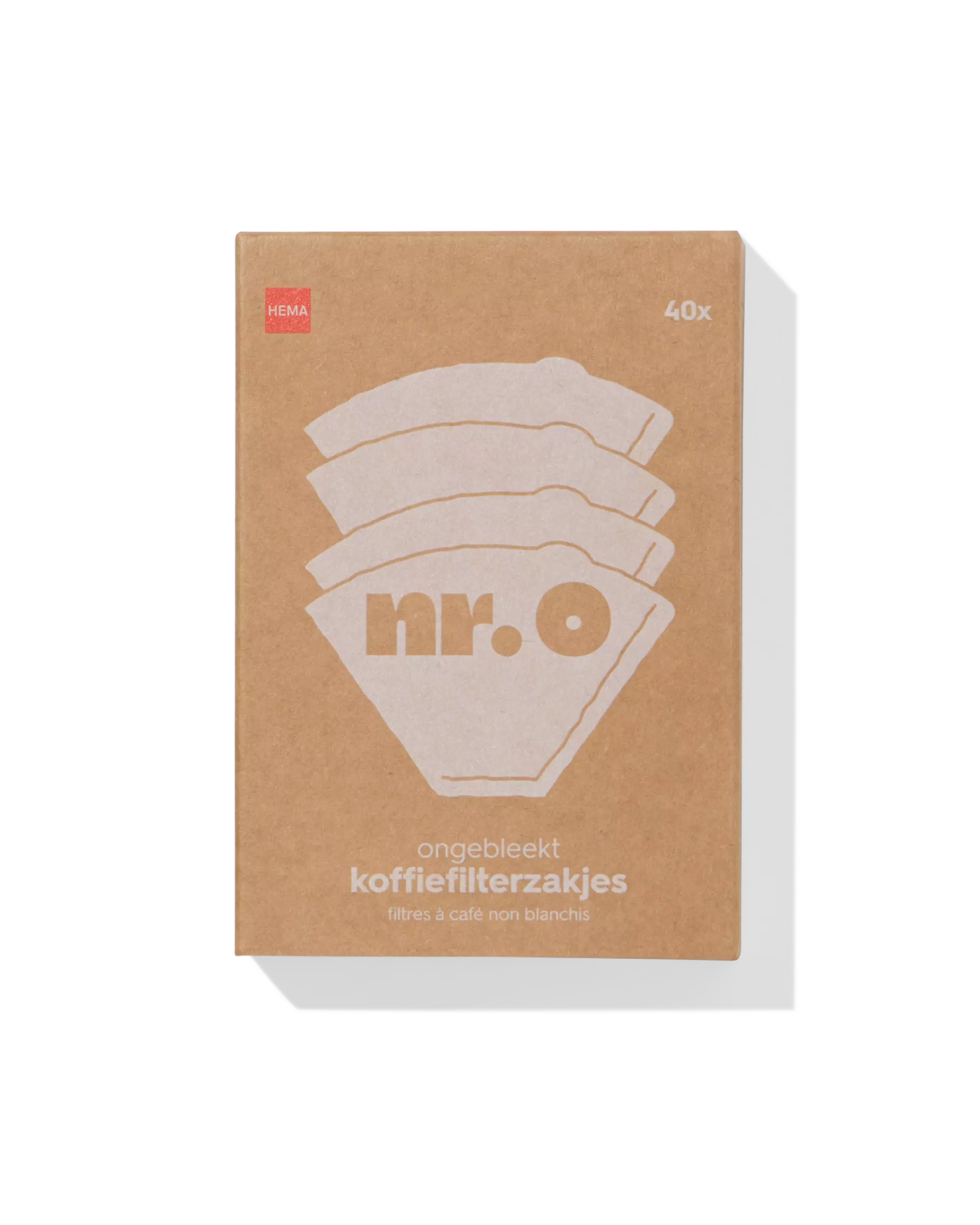 sachets de filtres à café n°0 non blanchis - 40 pièces