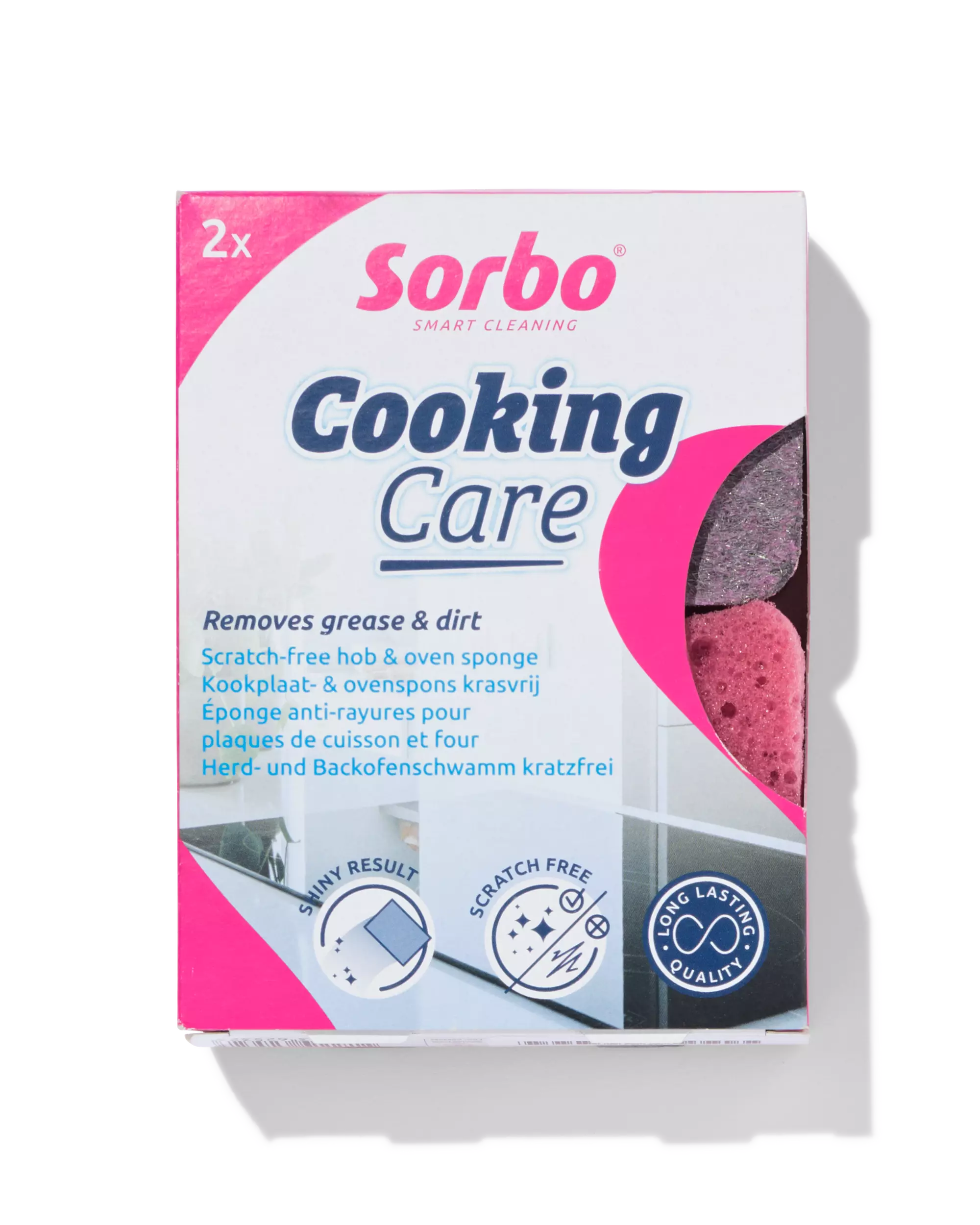 Éponges de nettoyage pour plaques de cuisson vitrocéramiques Sorbo - 2 pièces