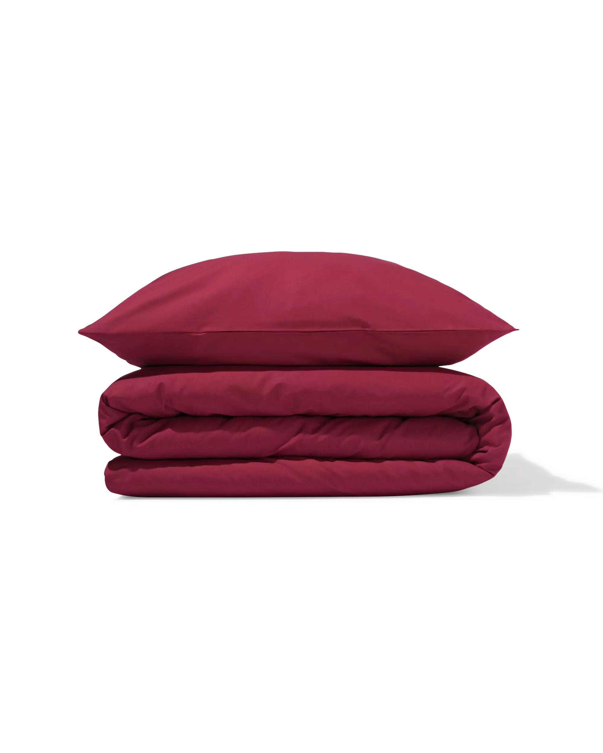 housse de couette 140x200/220 coton doux rouge