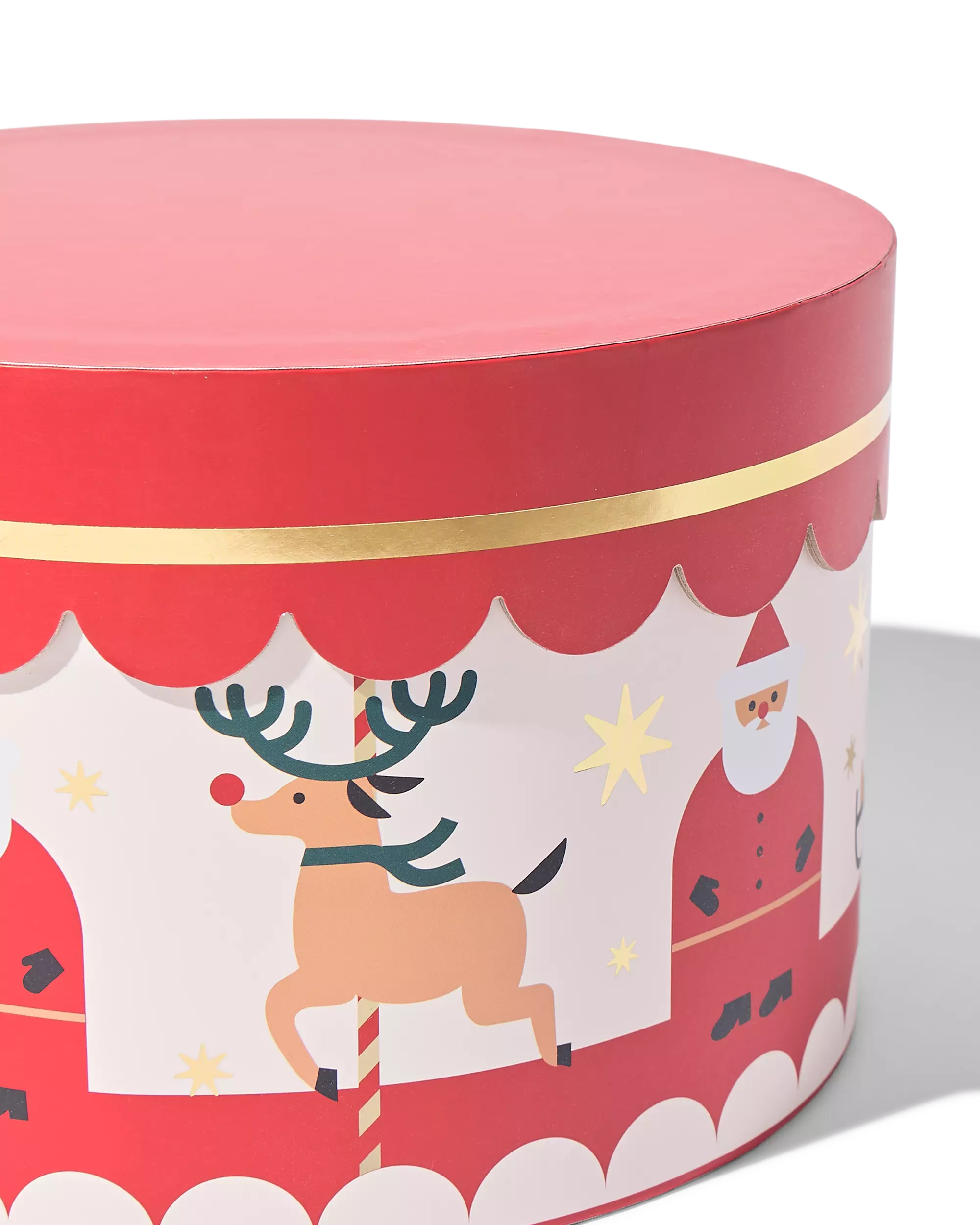 Geschenkkarton, ⌀ 23,4 × 15 cm, Weihnachten