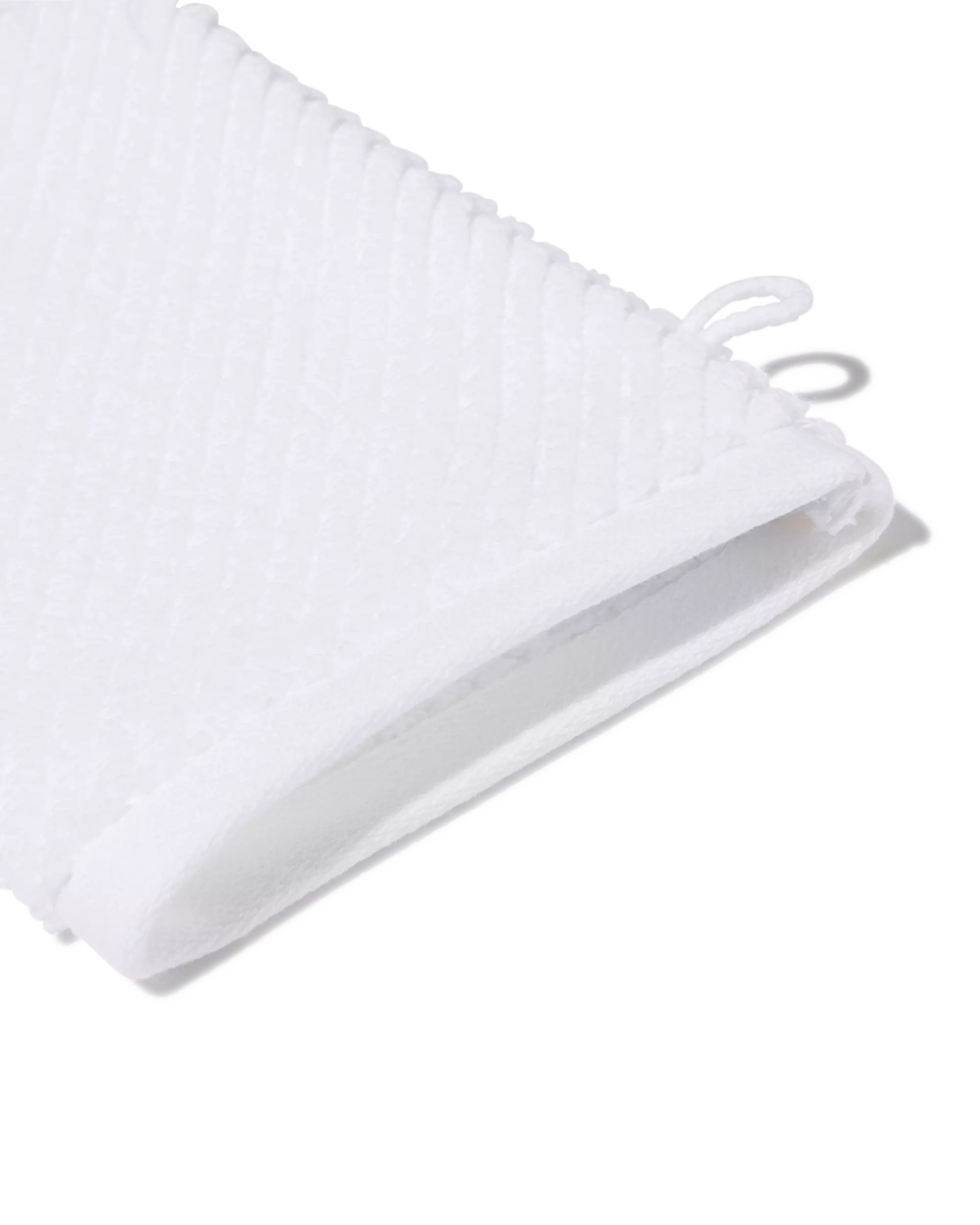 washandje 16x21cm zware kwaliteit diagonaal wit