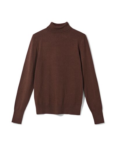 Damen-Rollkragenpullover braun braun - 36306590BROWN - HEMA