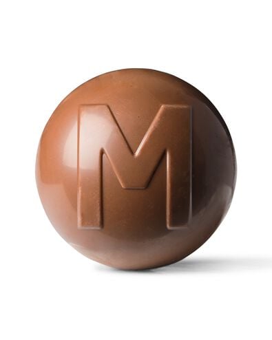 chocobomb au lait avec guimauves en forme de lettre M 45 g M chocolat - 24562612 - HEMA