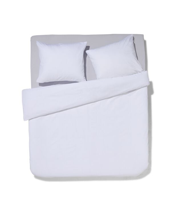 housse de couette 240x200/220 cm, percale de coton h&ocirc;tel blanc - 5790217 - HEMA