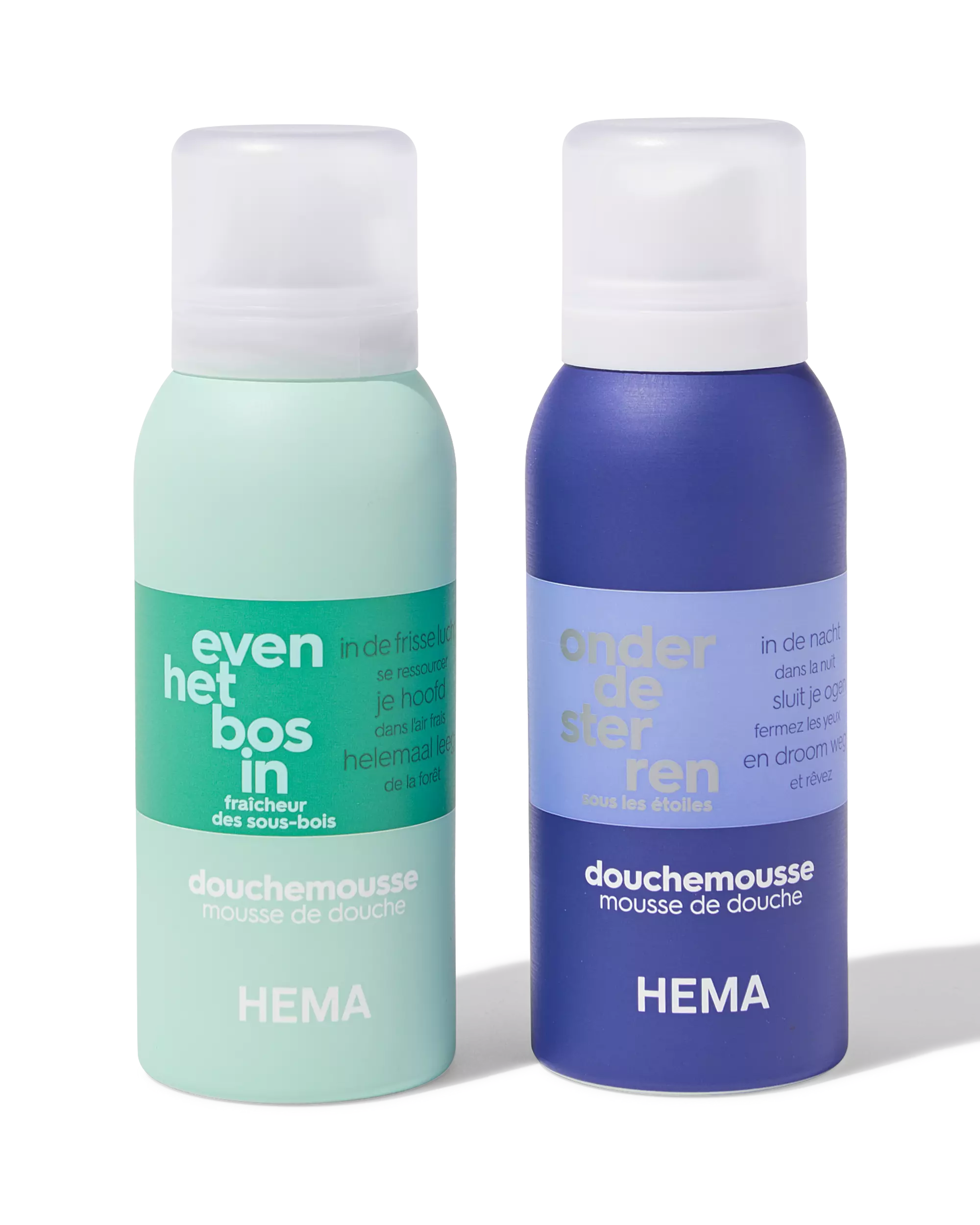 mini douchemousse bos en sterren 100ml - 2 stuks
